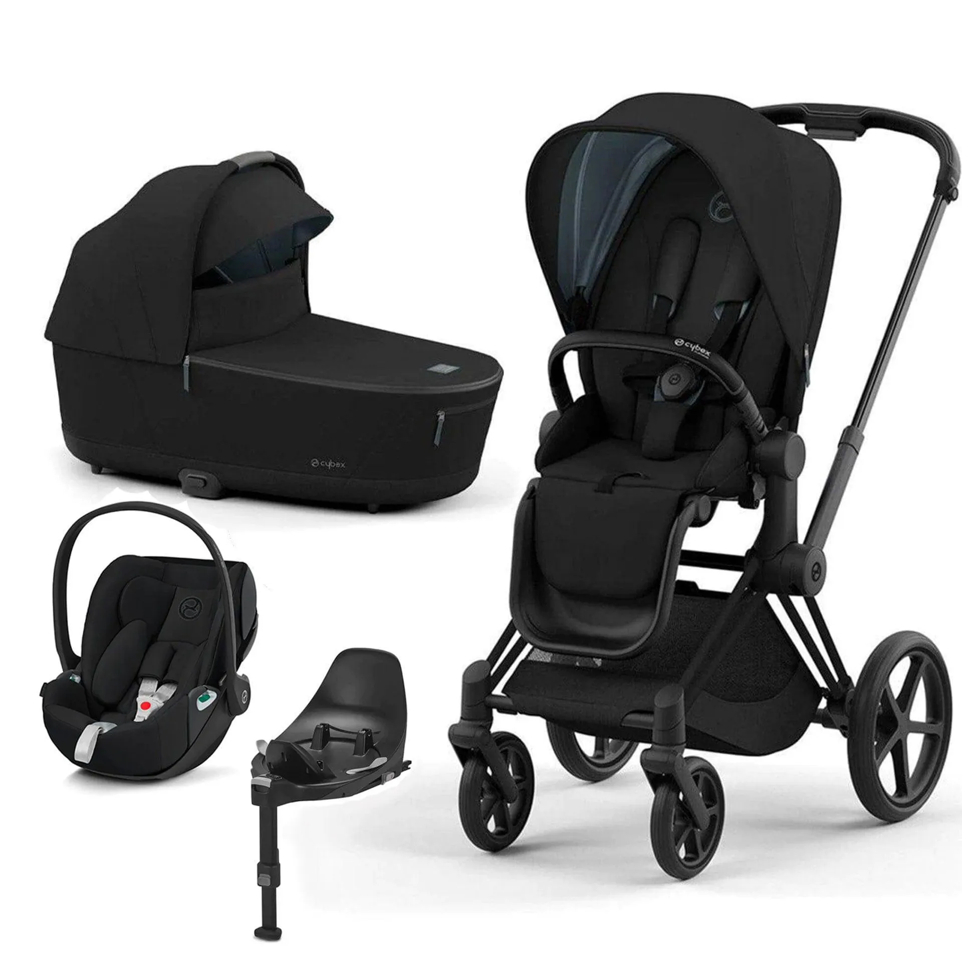 Cybex Priam & Cloud Z2 i-Size Travel System (2022) - Deep Black