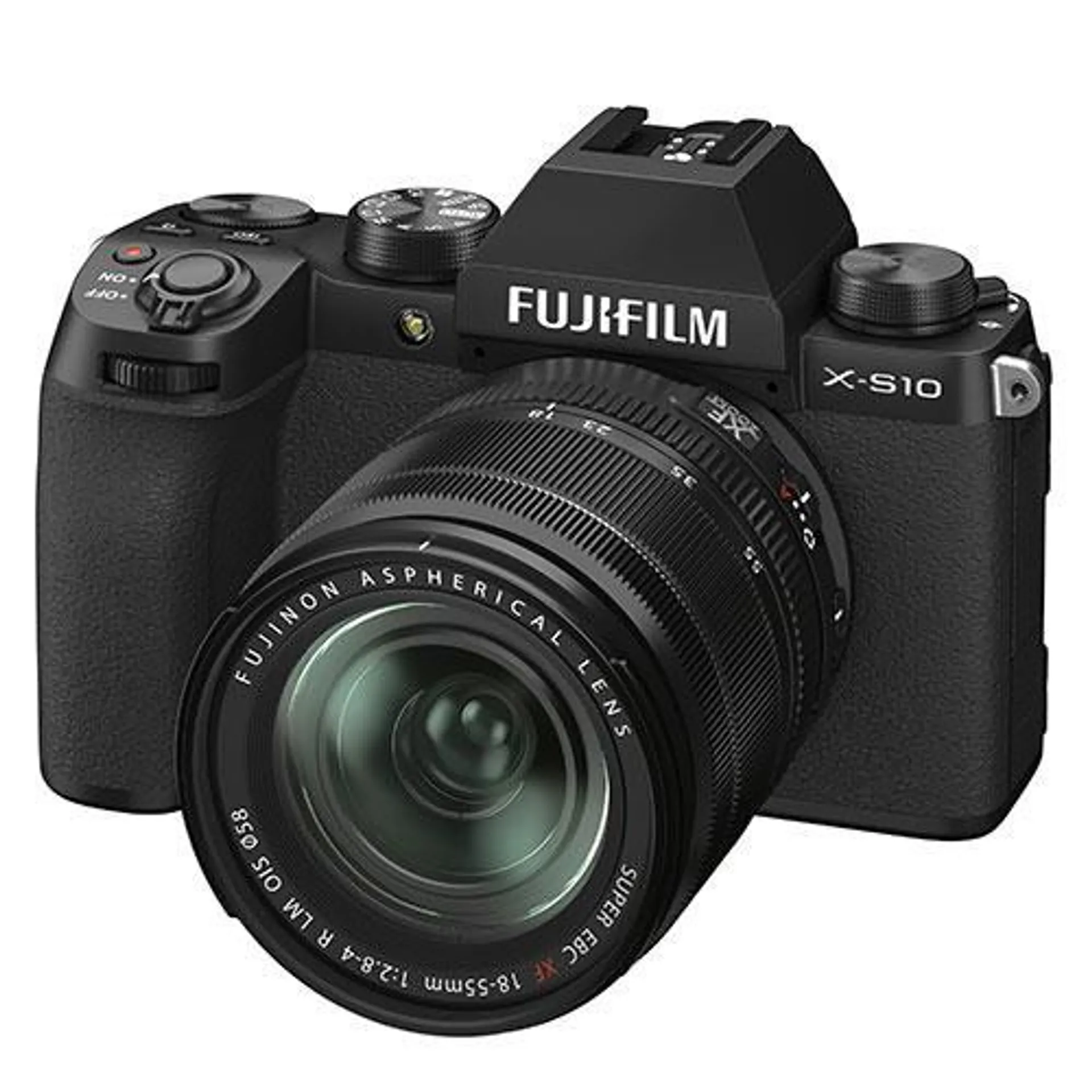 Fujifilm X-S10 Mirrorless Camera in Black with XF18-55mm Lens