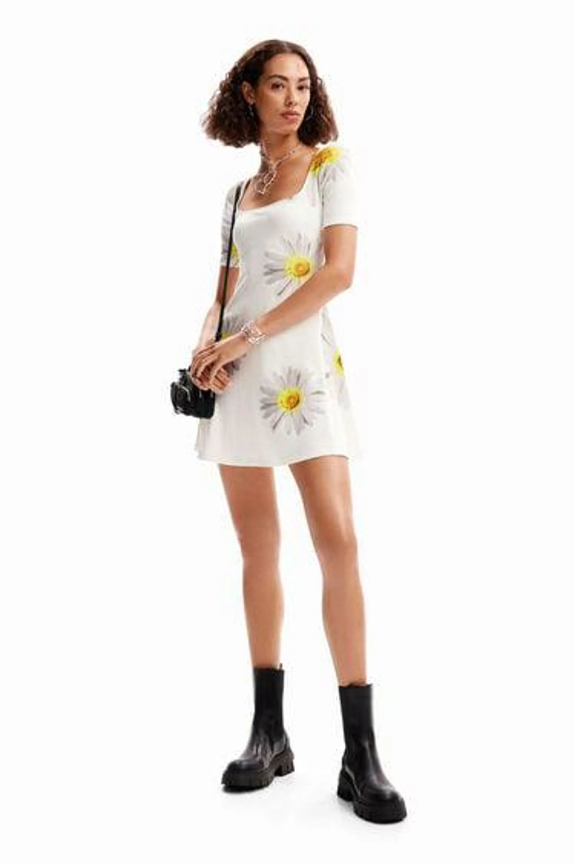 M. Christian Lacroix short daisy dress