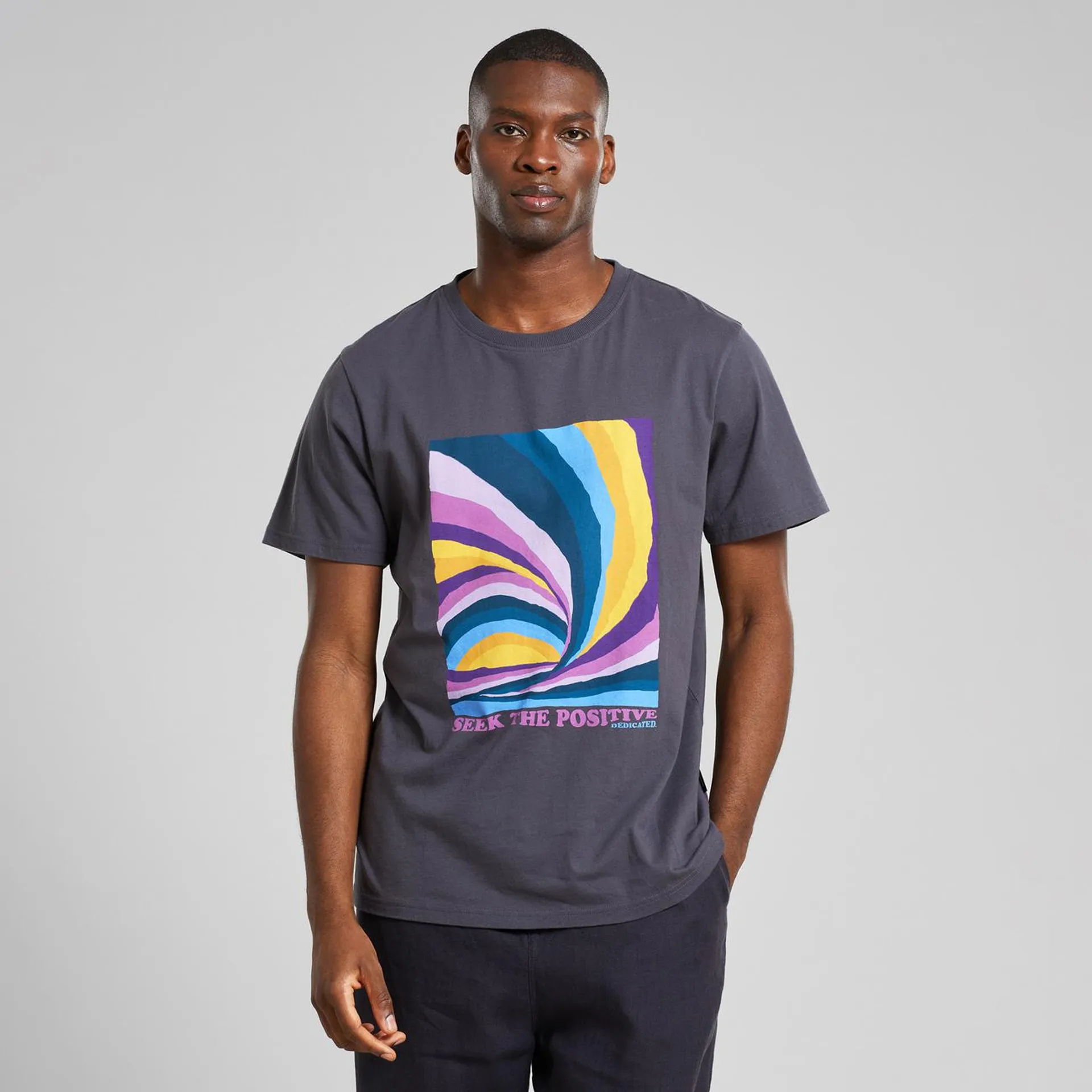 T-shirt Stockholm Wave Sunset Charcoal