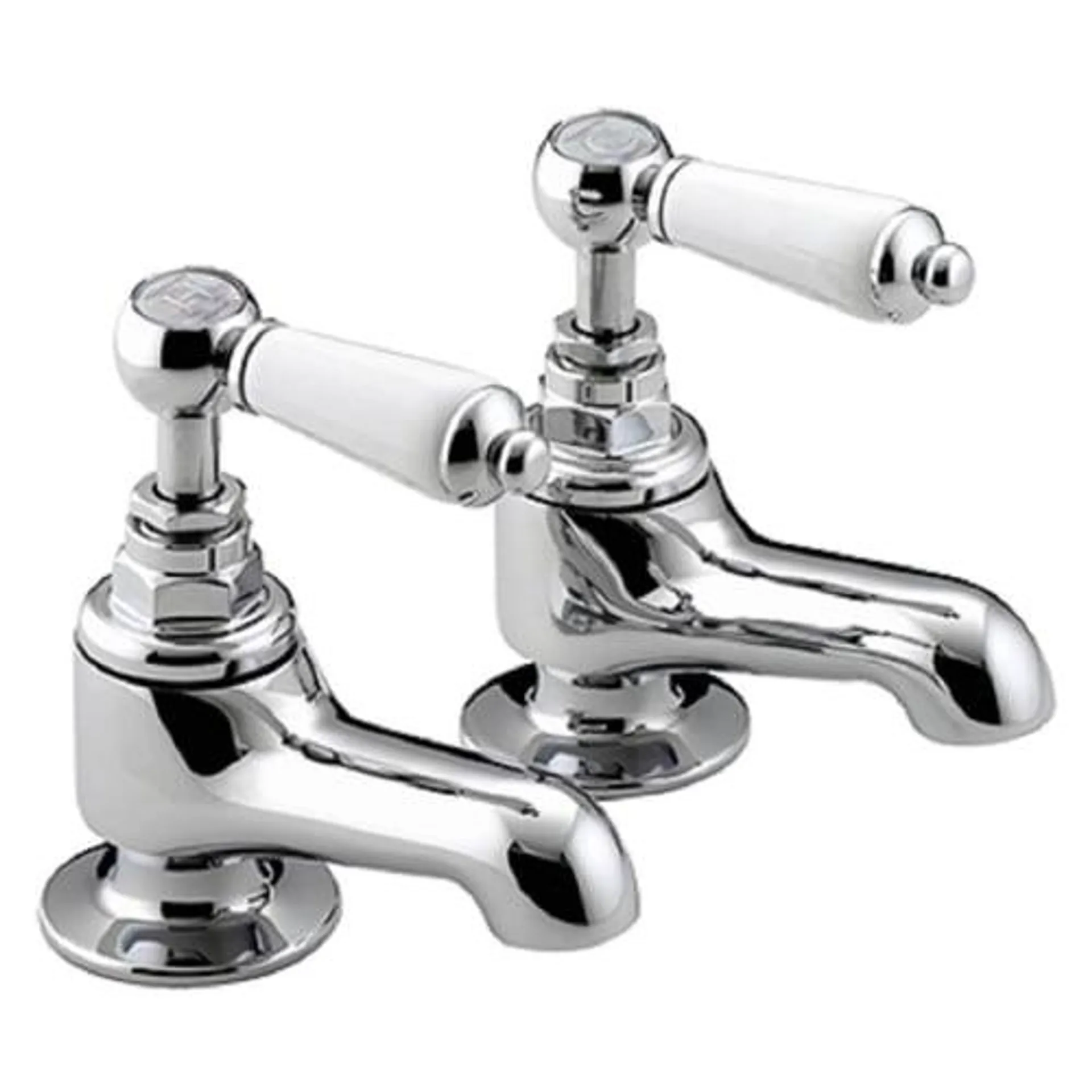 Bristan Renaissance Pair of Chrome Lever Bath Taps