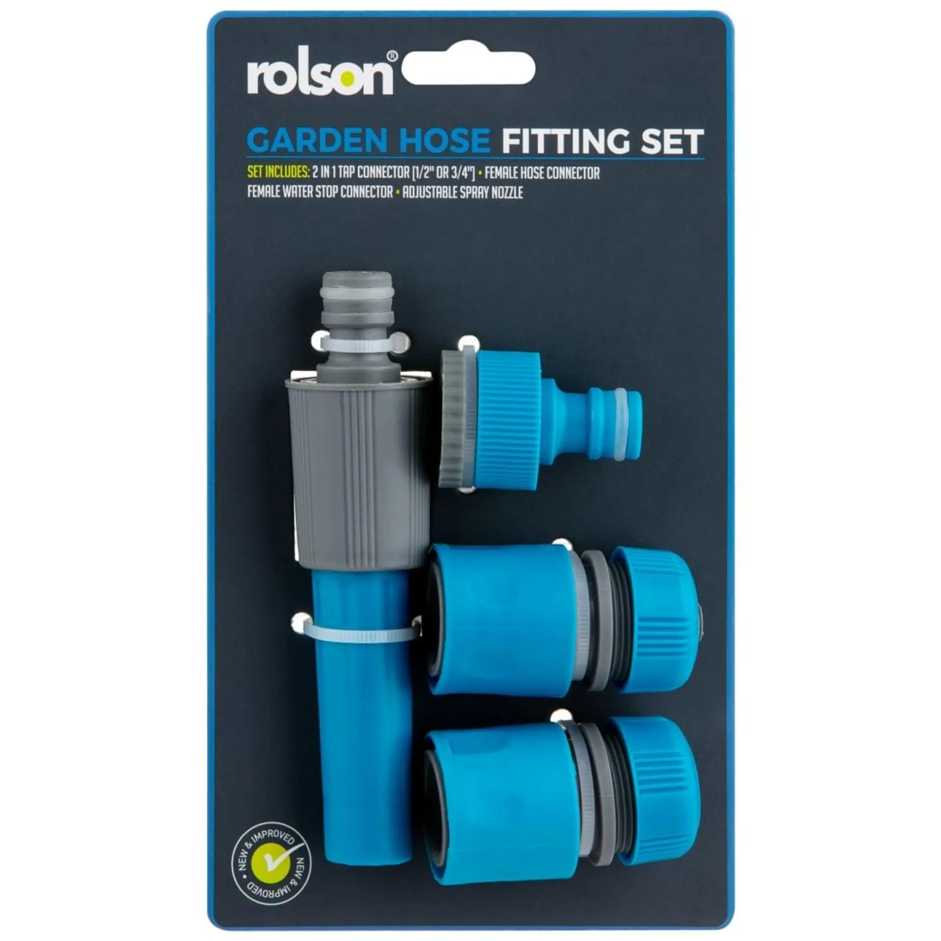 Rolson Garden Hose Fitting Set