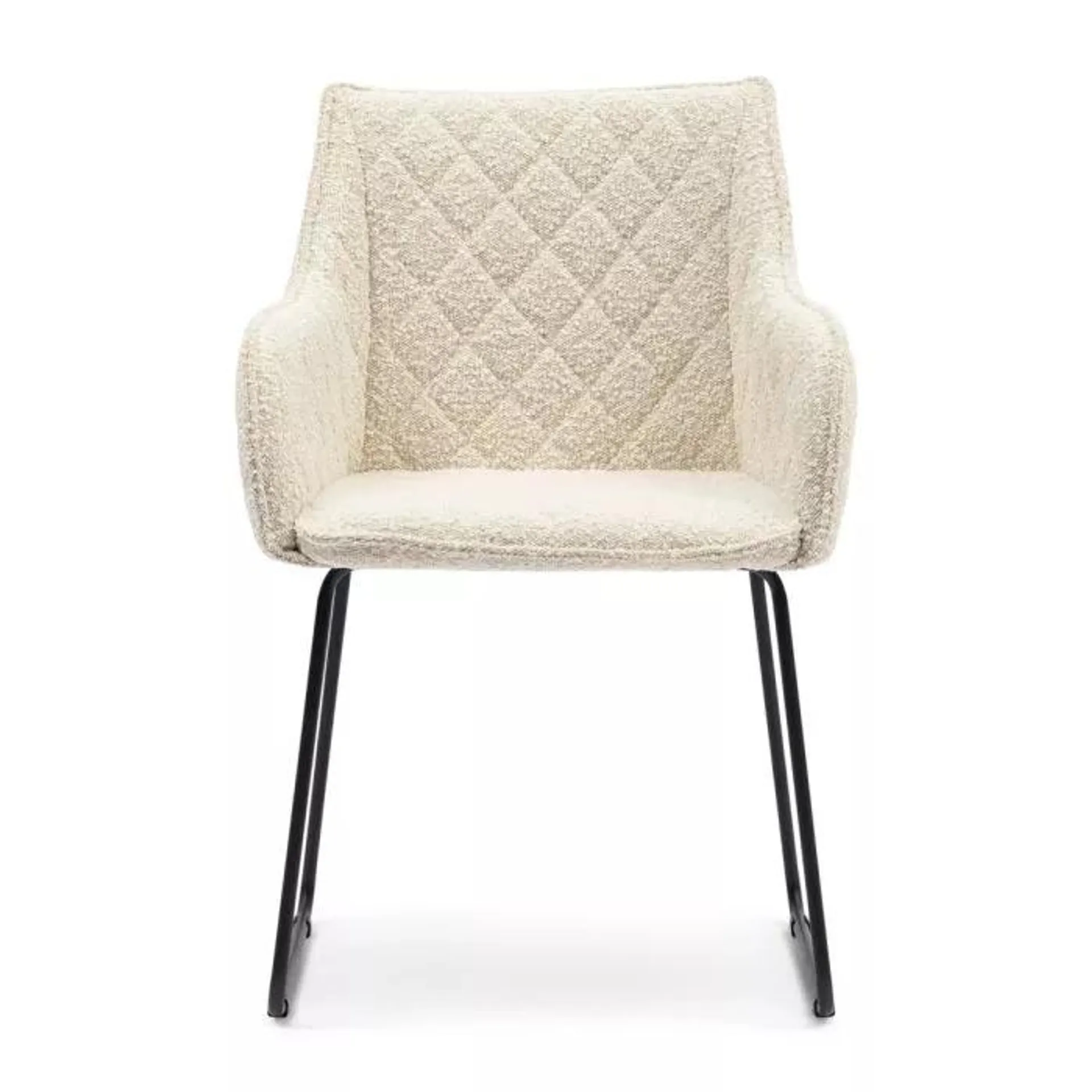 Dining Chair Frisco Drive, White Sand, Boucle