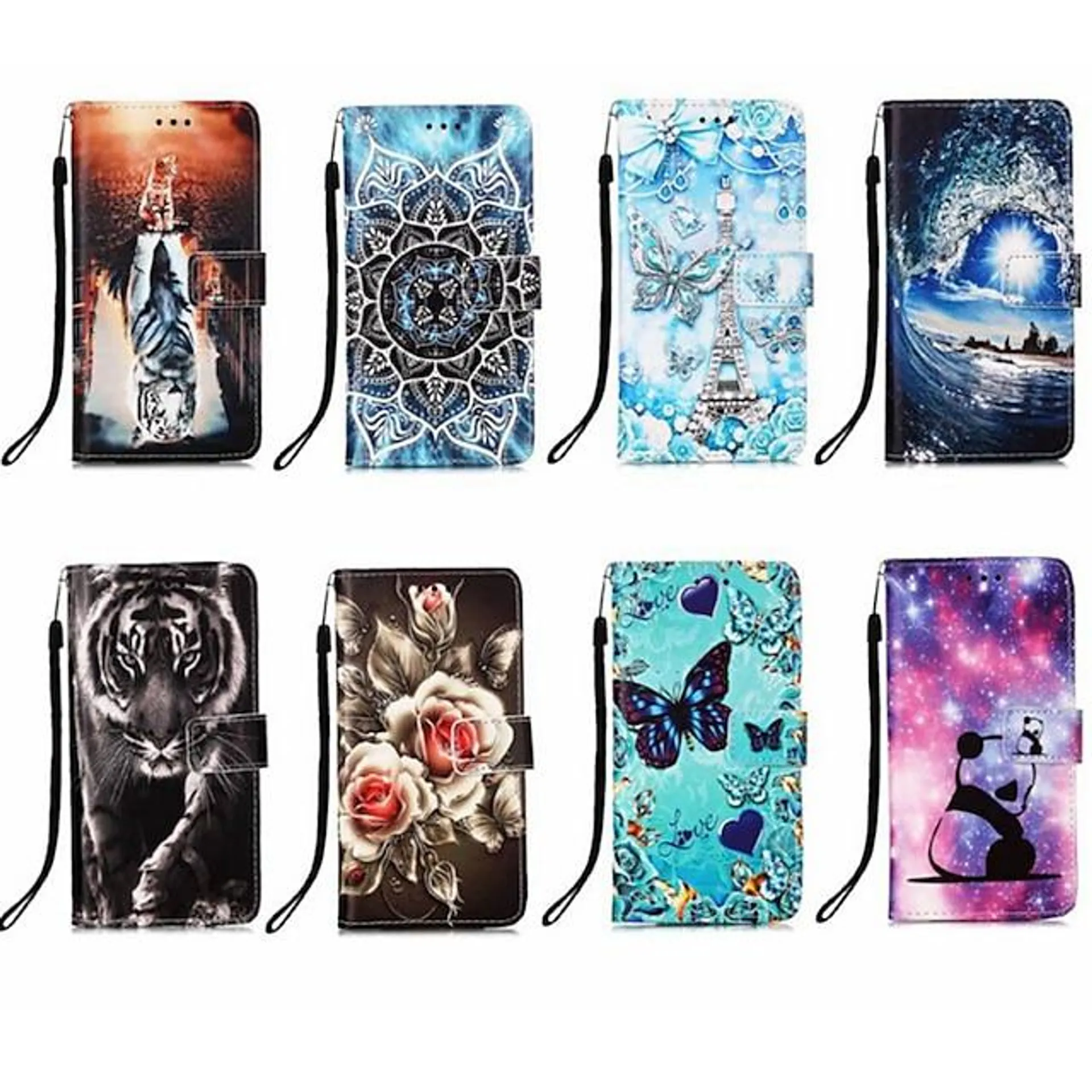 Phone Case For Samsung Galaxy S24 S24 S23 S22 S21 Ultra Plus A54 A34 A14 A73 A53 A33 A23 A13 A72 A52 A32 A22 A12 Back Cover Wallet Case with Stand Holder Magnetic with Wrist Strap Retro TPU PU Leather