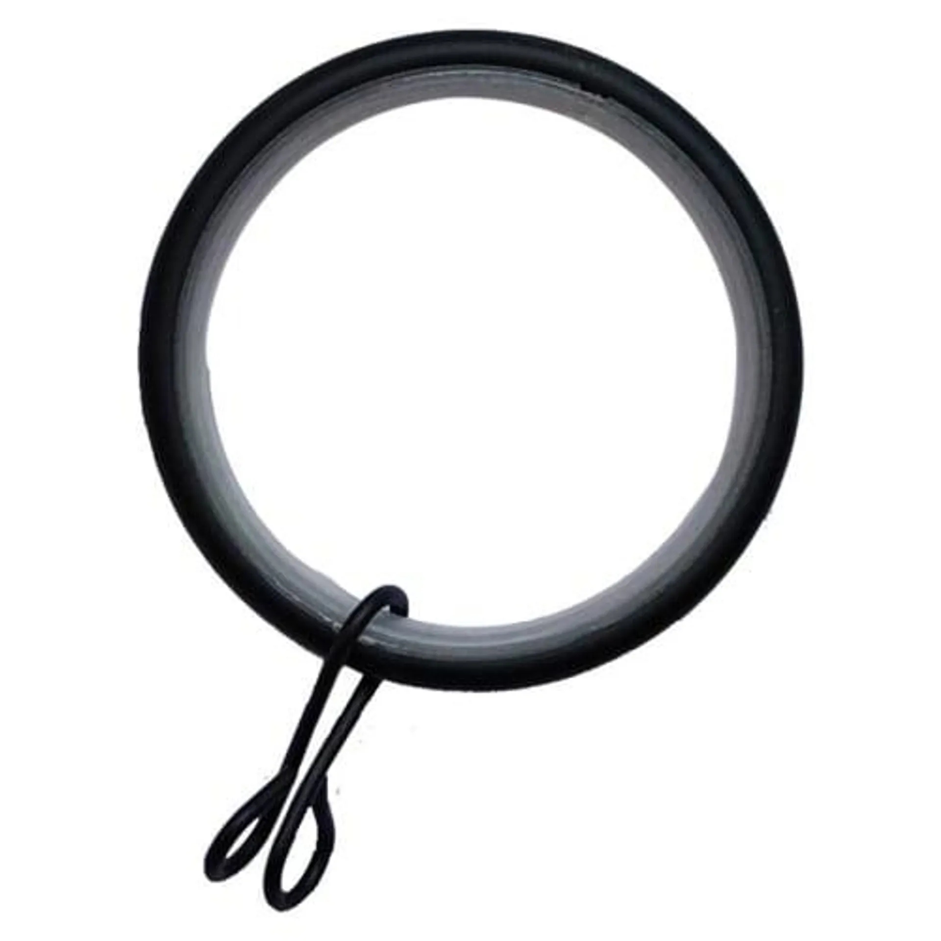 Wickes 28mm Metal Rings Matt Black 10 Pack