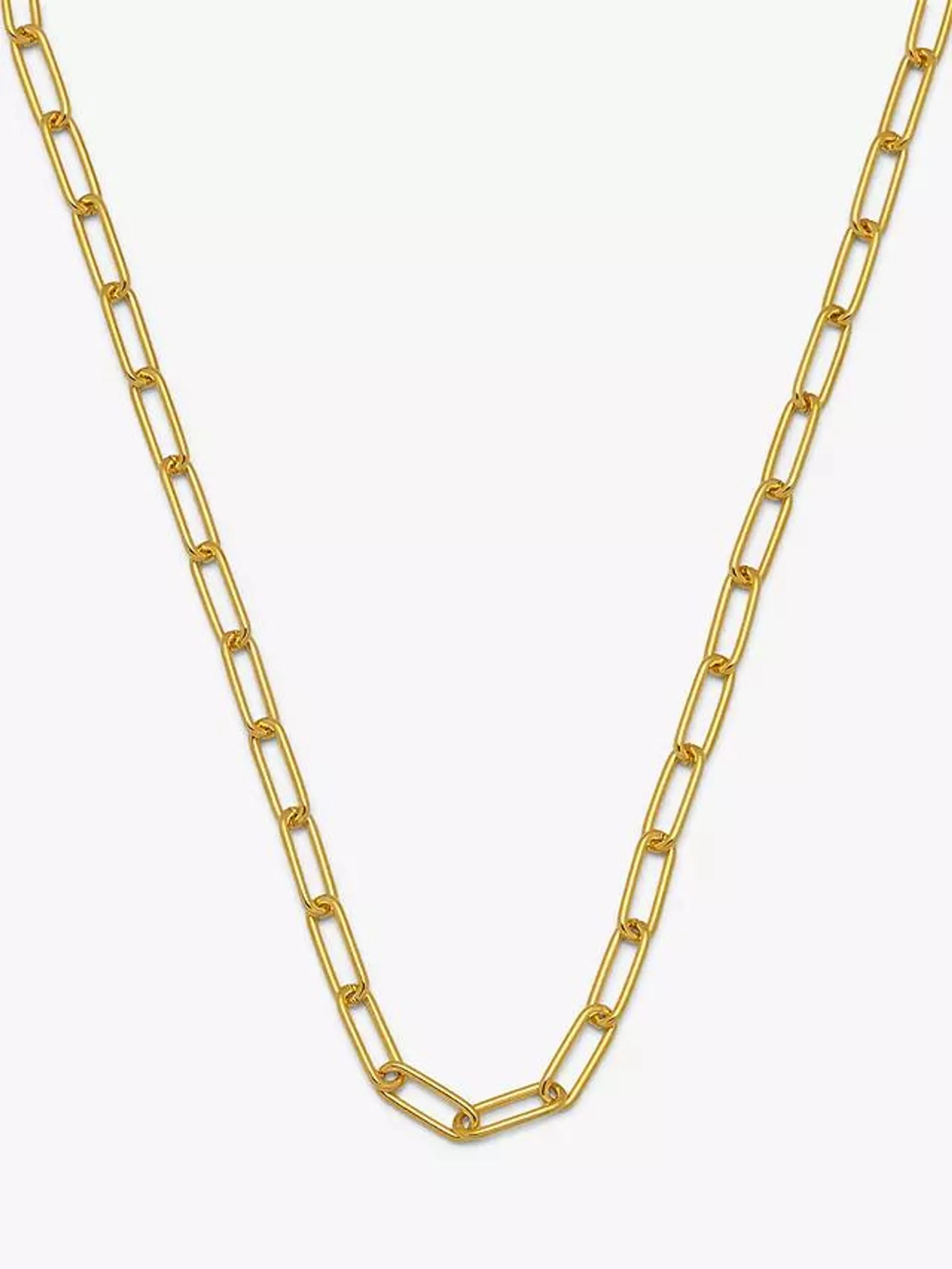 Estella Bartlett The Edit Paperclip Link Chain Necklace, Gold