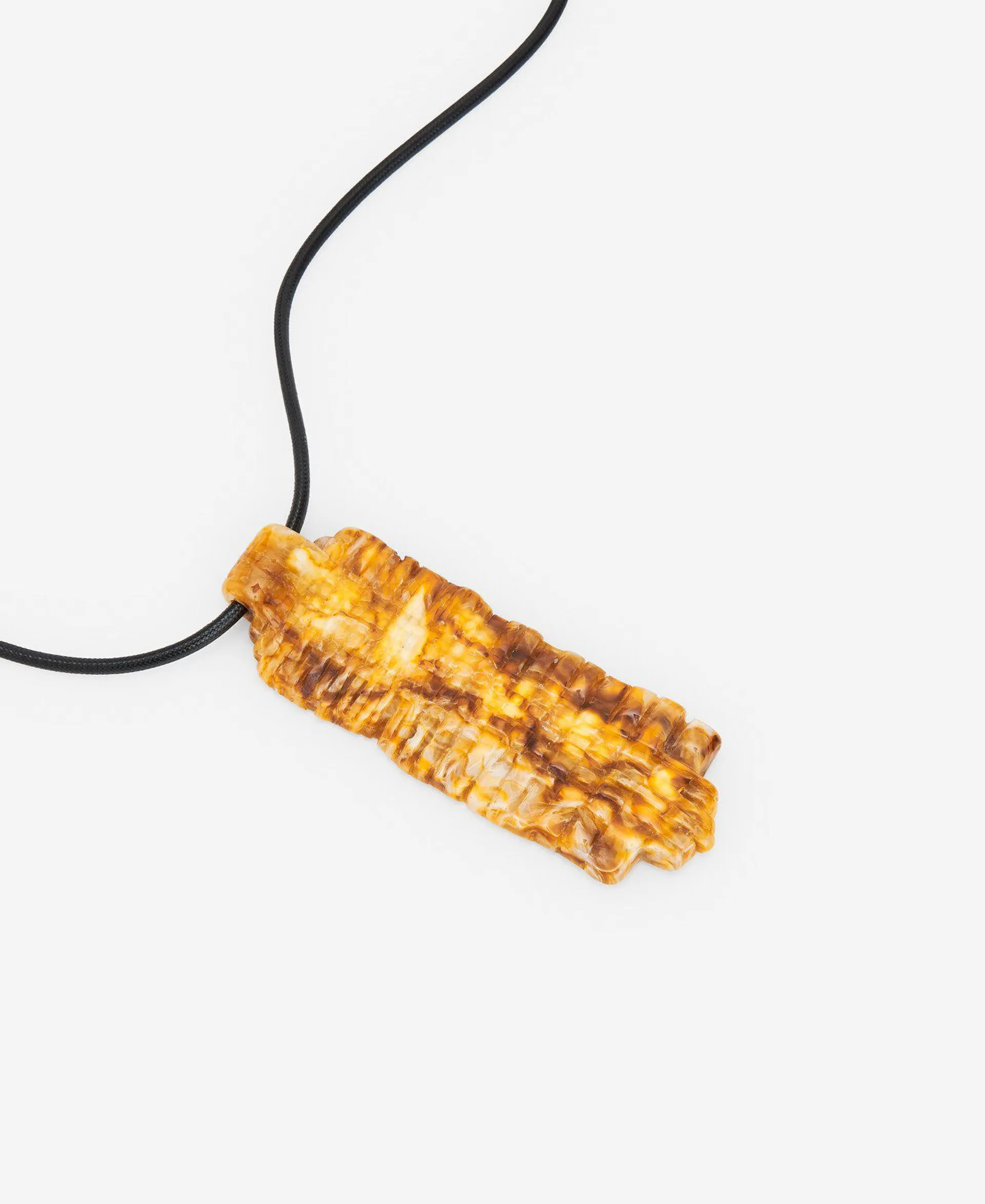 Toffee resin necklace for women