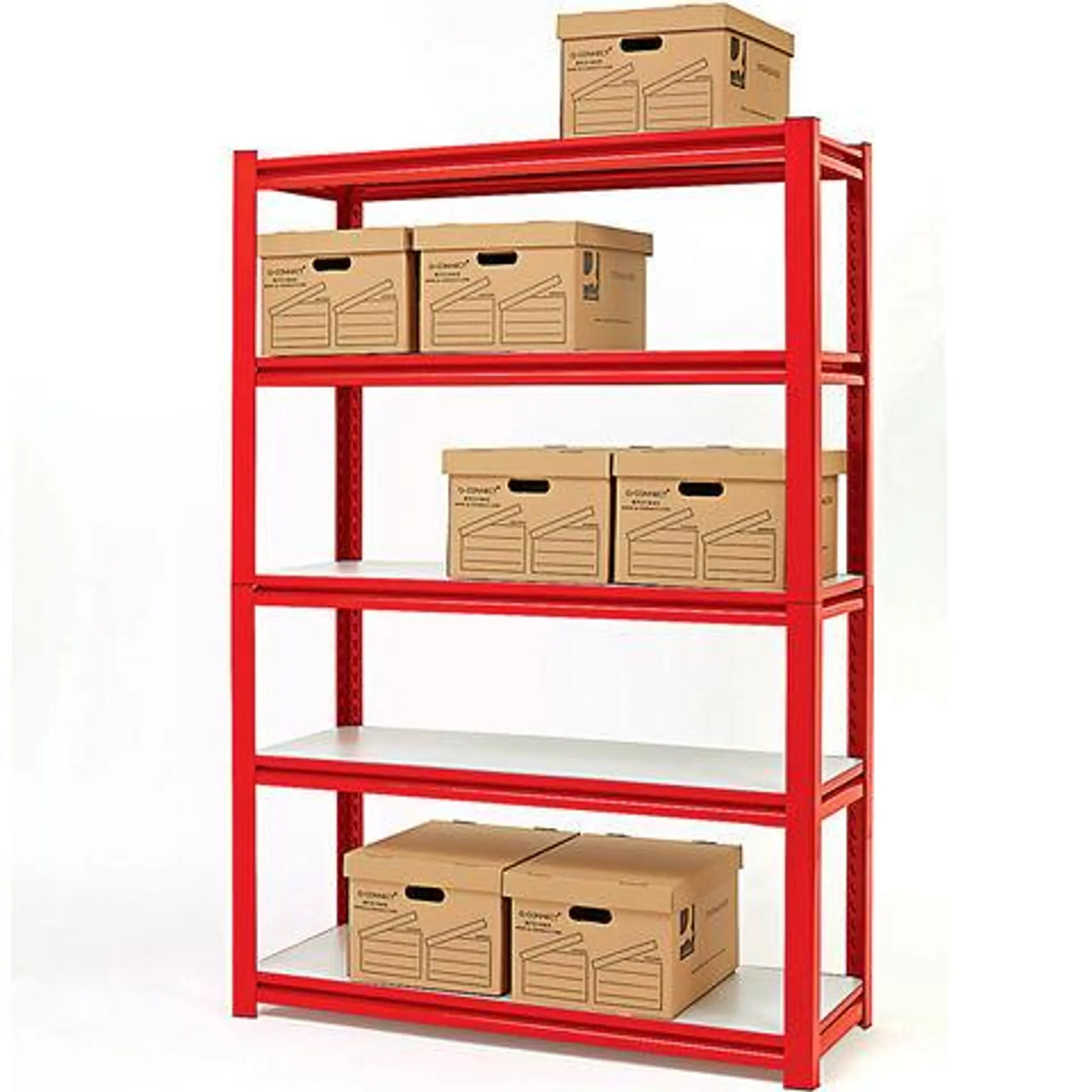 Clarke CS5265RP 1.2m Wide Span Boltless Shelving (Red)