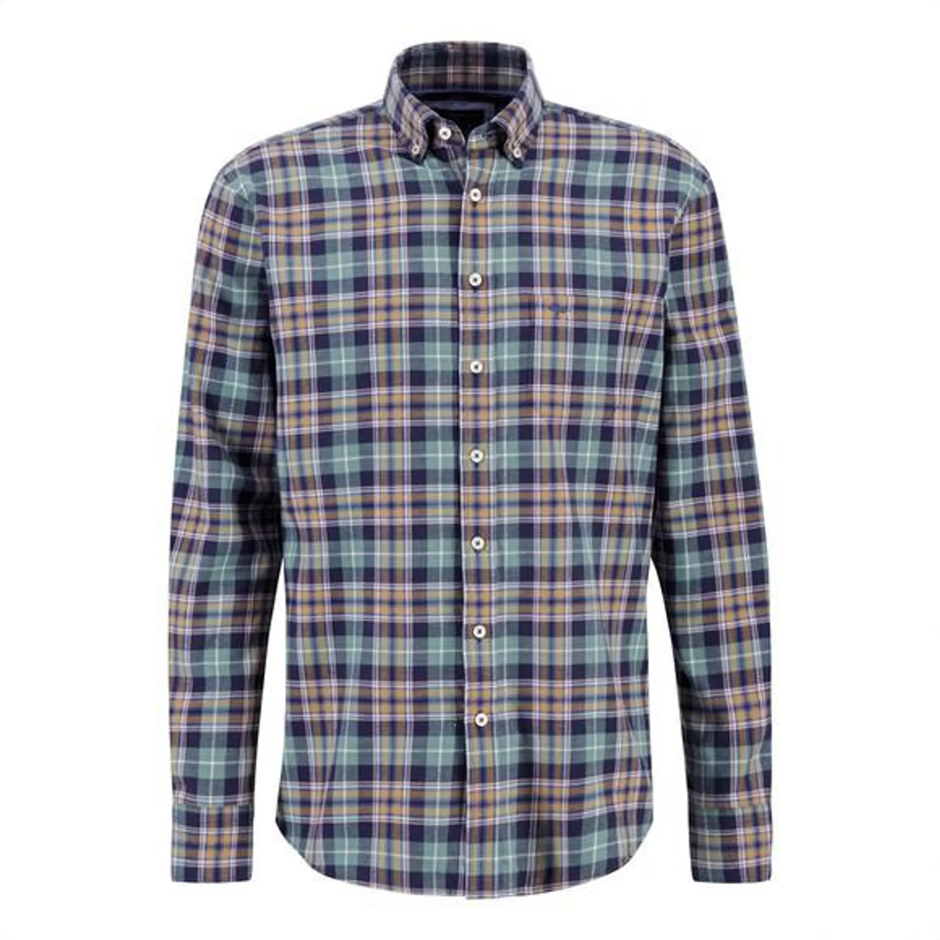 Mens Blue Classic Check Shirt