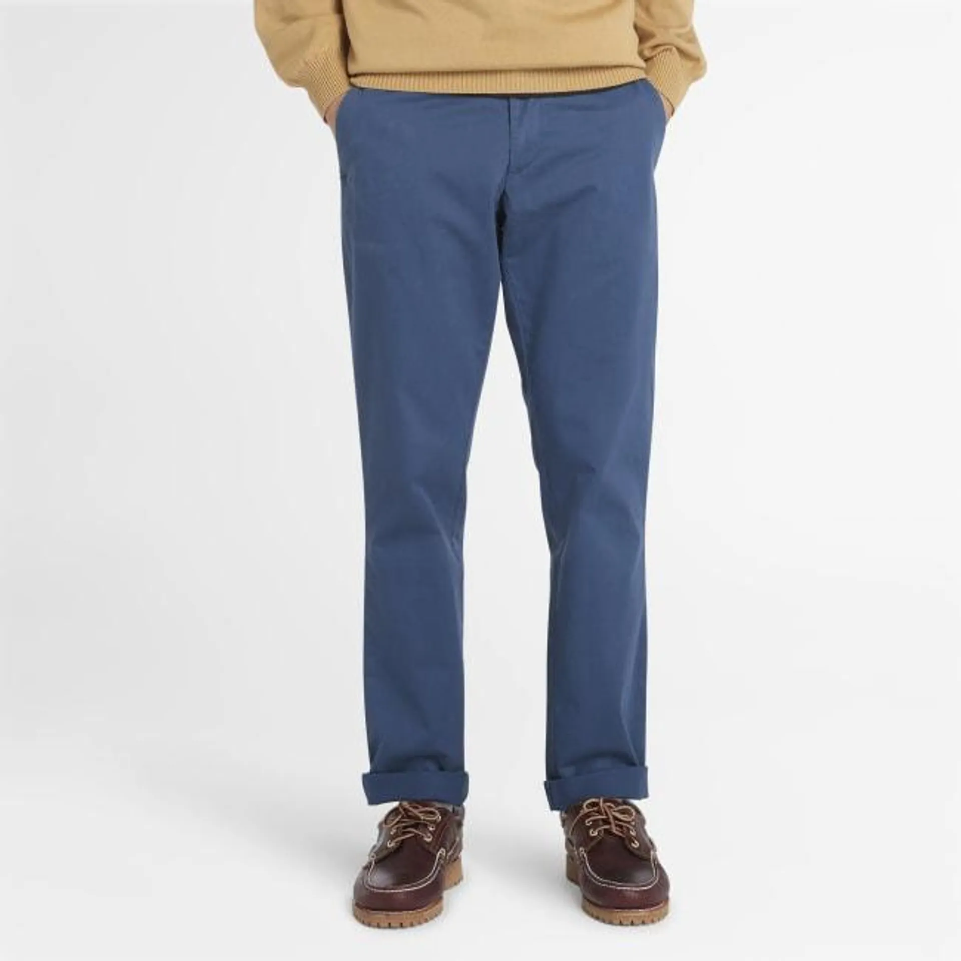 Sargent Lake Stretch Chino Trousers for Men in Blue