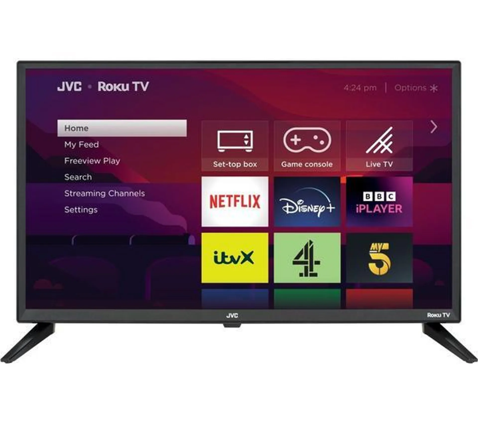 JVC LT-24CR230 Roku TV 24" Smart HD Ready HDR LED TV