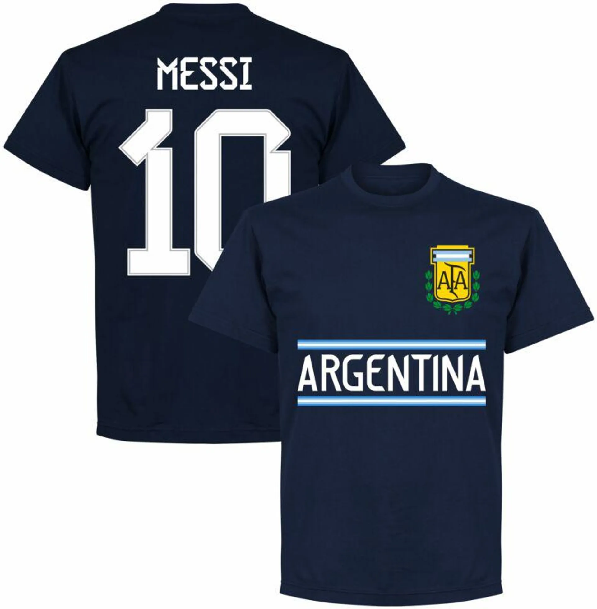 Argentina Messi 10 Team T-shirt - Navy