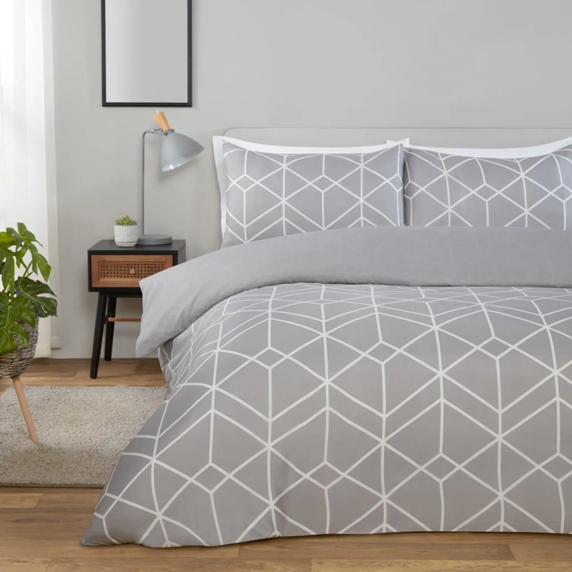 Geo Print Duvet Set - King