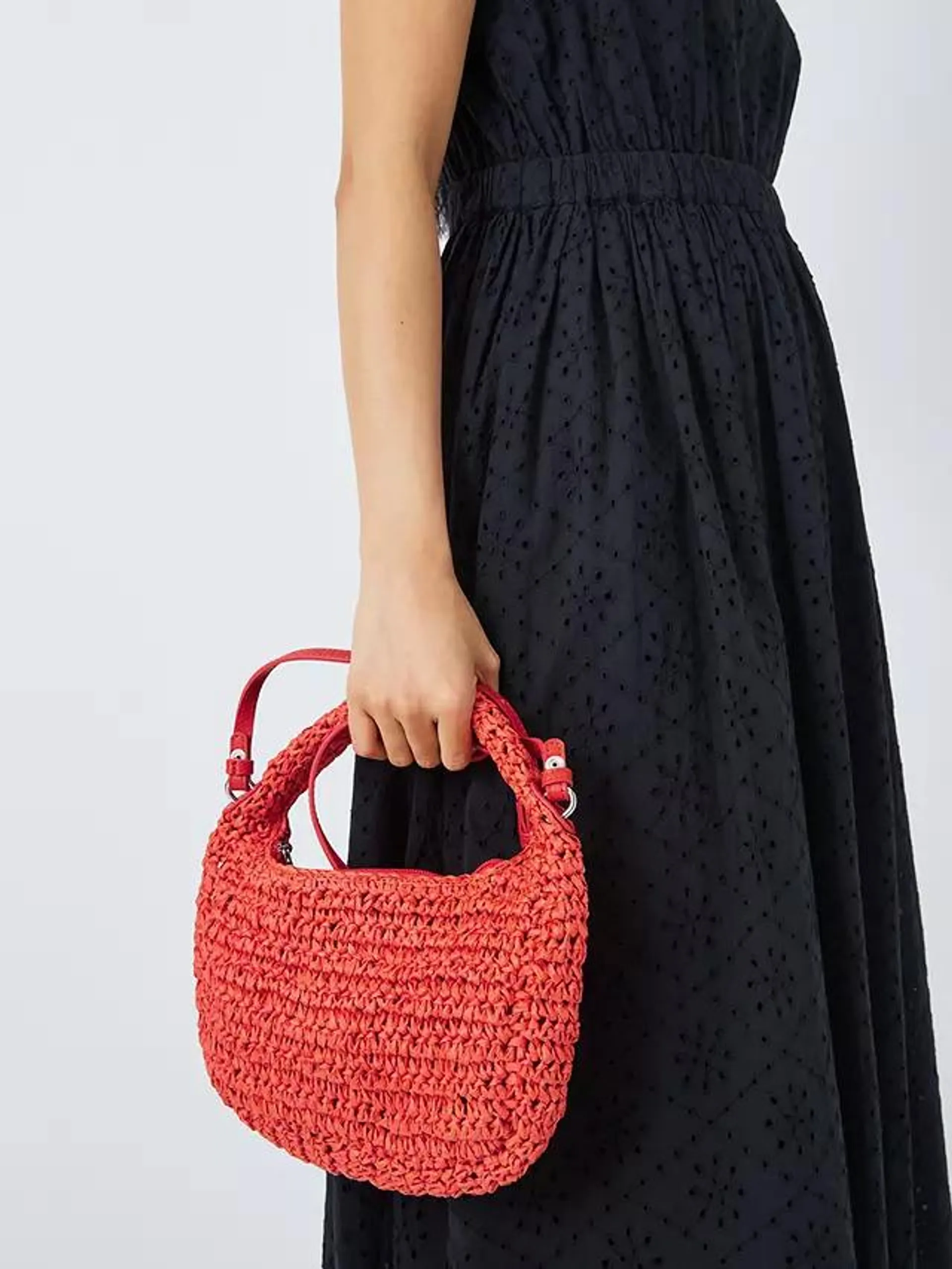 Raffia Scoop Bag