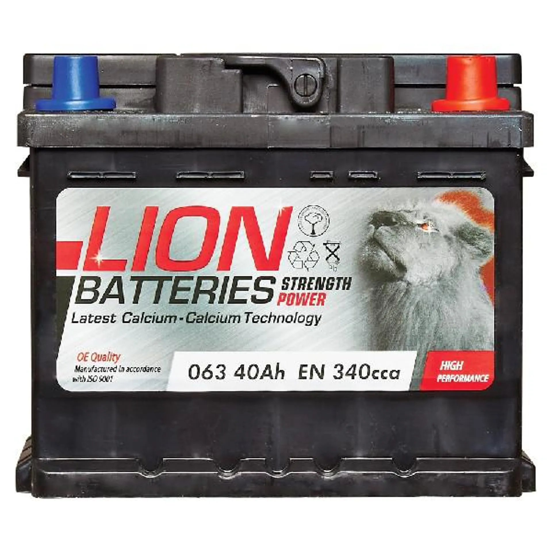 Lion 063 Car Battery - 3 Year Guarantee