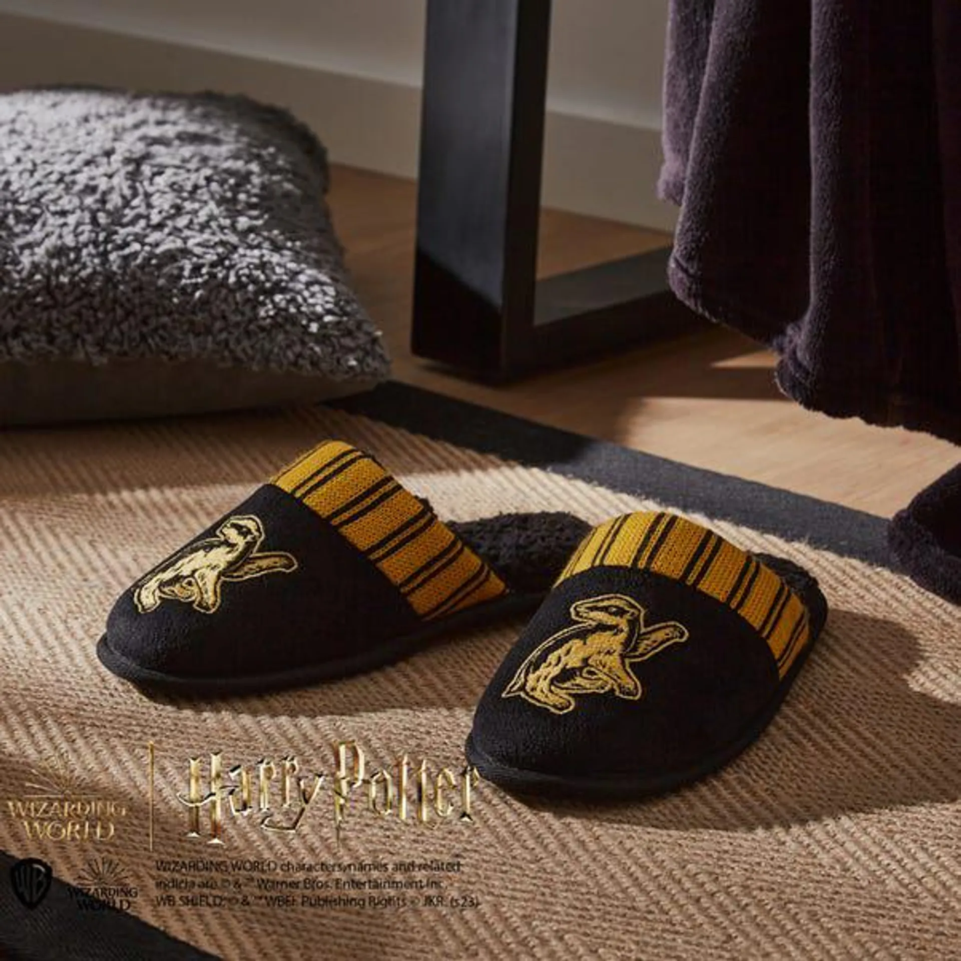 Ladies Harry Potter Hufflepuff Slippers