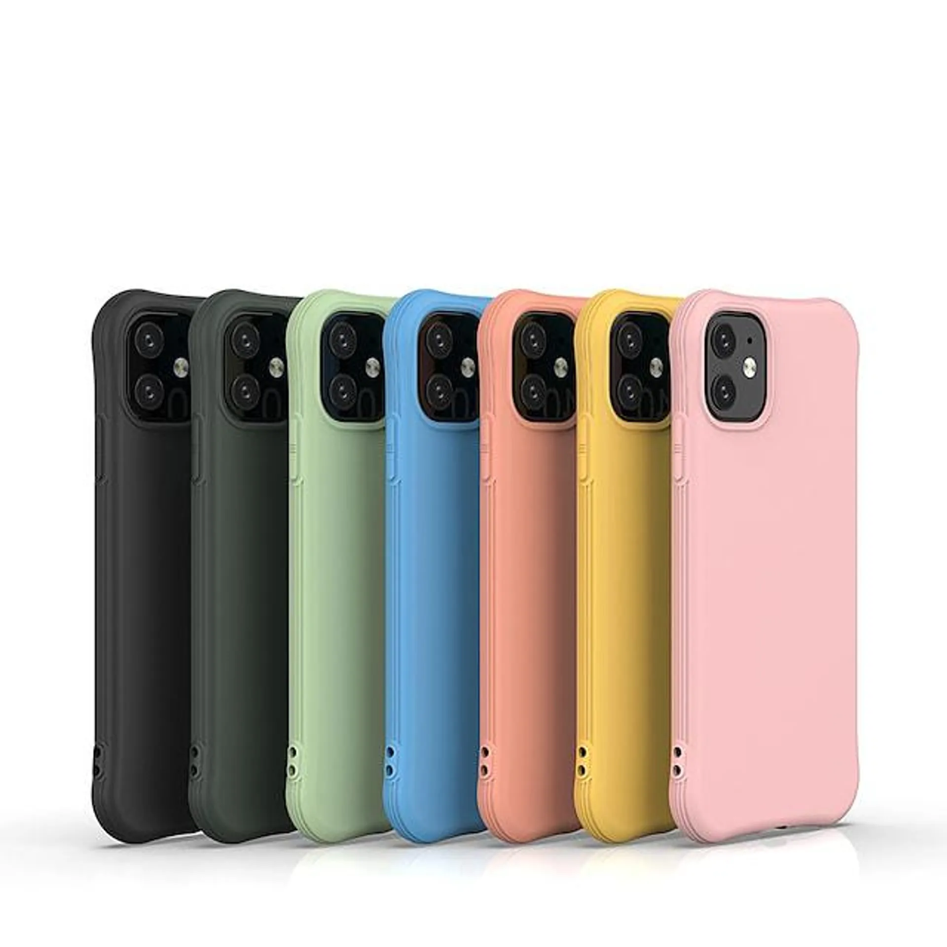 Phone Case For Apple Back Cover iPhone 14 Pro Max 14 Plus 13 12 11 Pro Max Mini X XR XS Shockproof Solid Color TPU