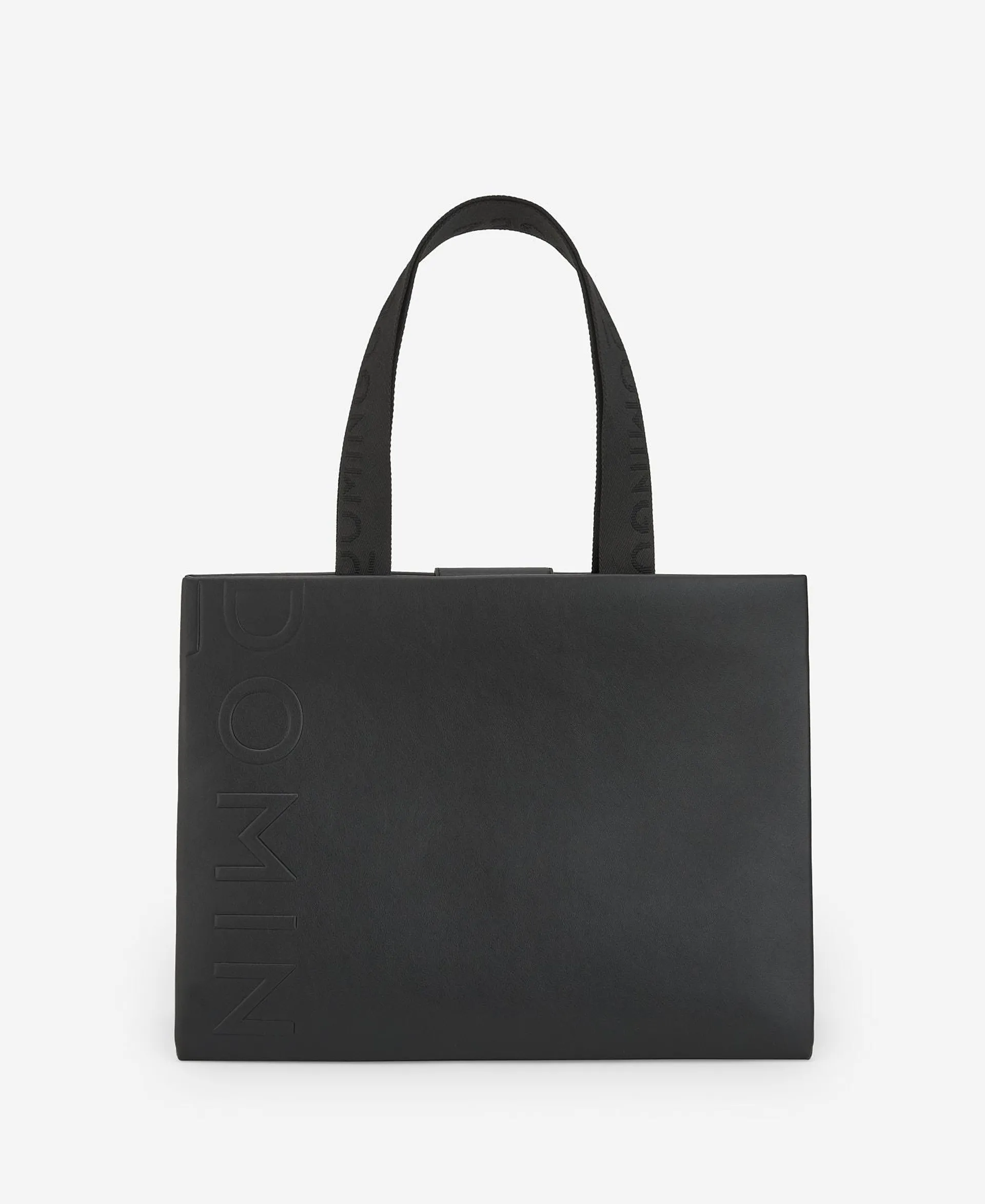 Black shopper bag for women
