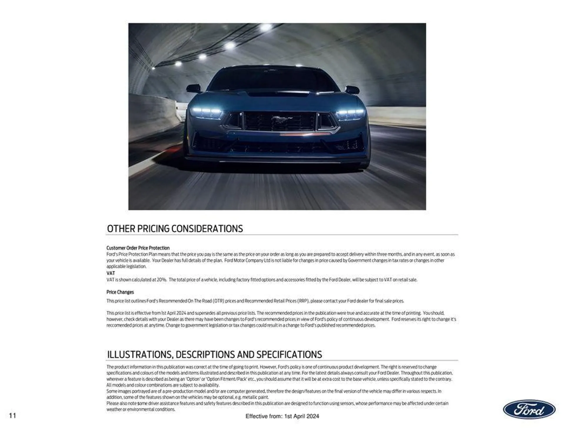 FORD MUSTANG from 6 April to 30 September 2024 - Catalogue Page 11