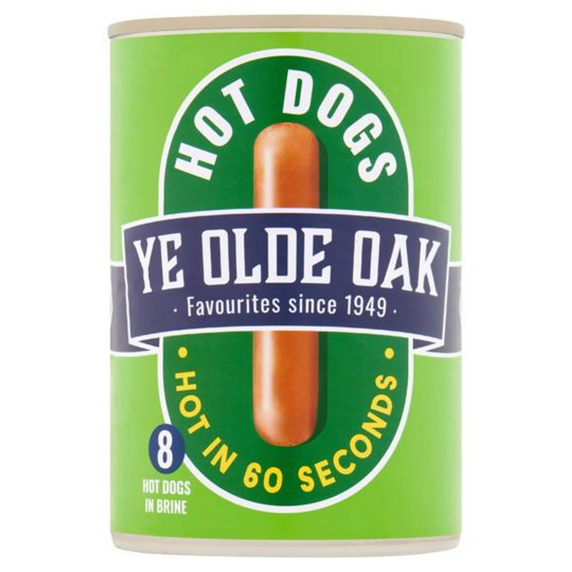 Ye Olde Oak 8 Hot Dogs in Brine 400g