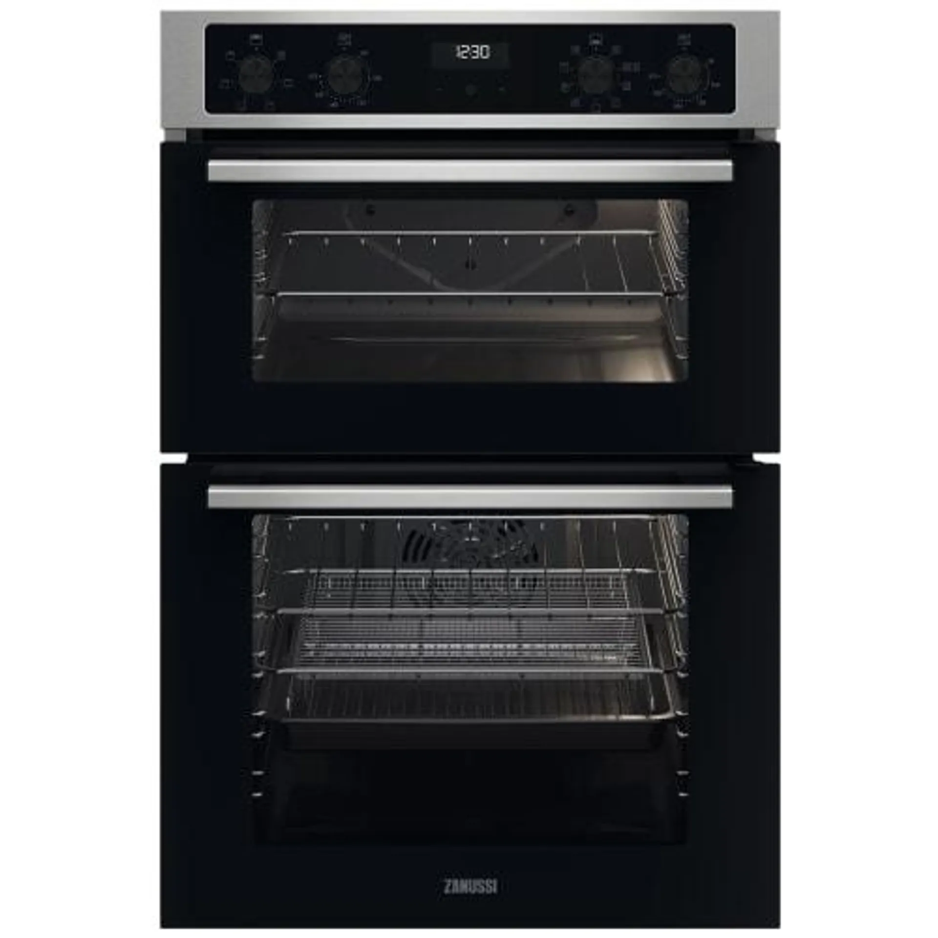 Zanussi ZKCNA7XN Built-In Air Fry Double Oven - Stainless Steel