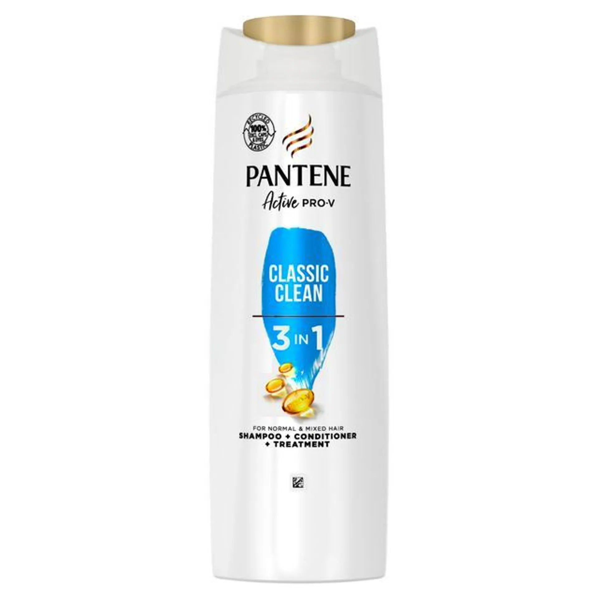 Pantene Pro-V Classic Clean 3 In 1 Shampoo for Normal to Mixed Hair 400ml