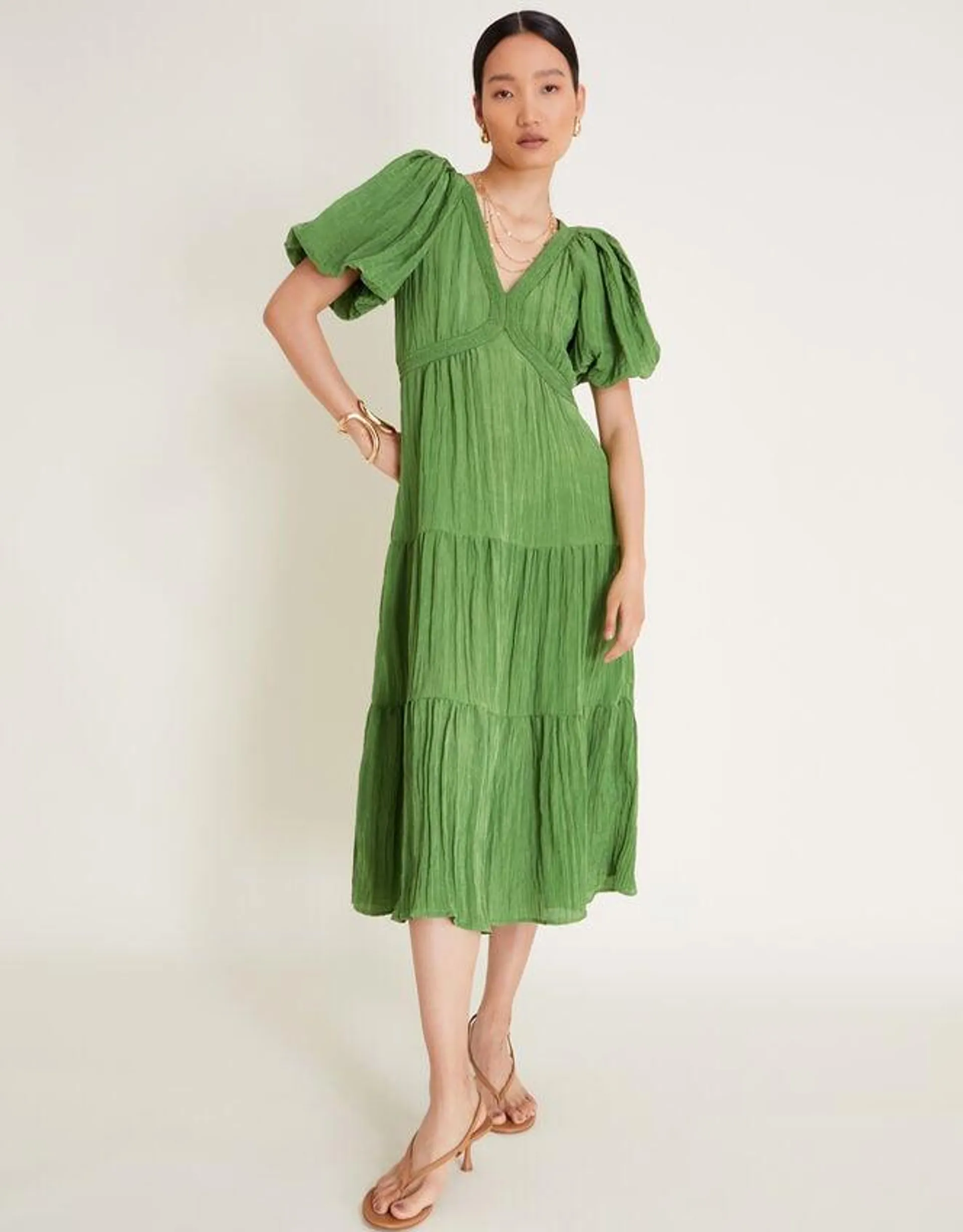 Lydia Tea Dress Green