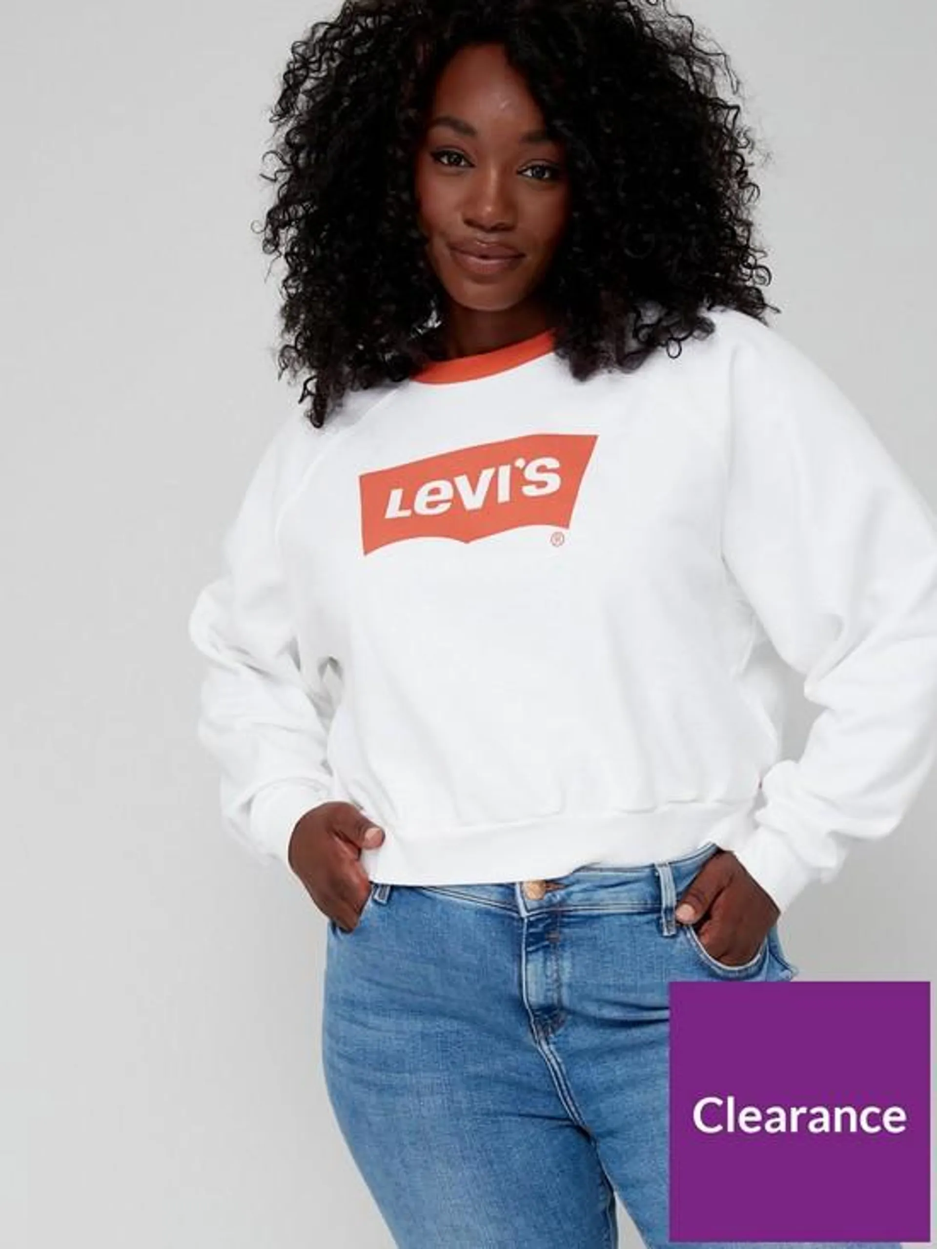 Levi's® Plus Vintage Raglan Crew - White