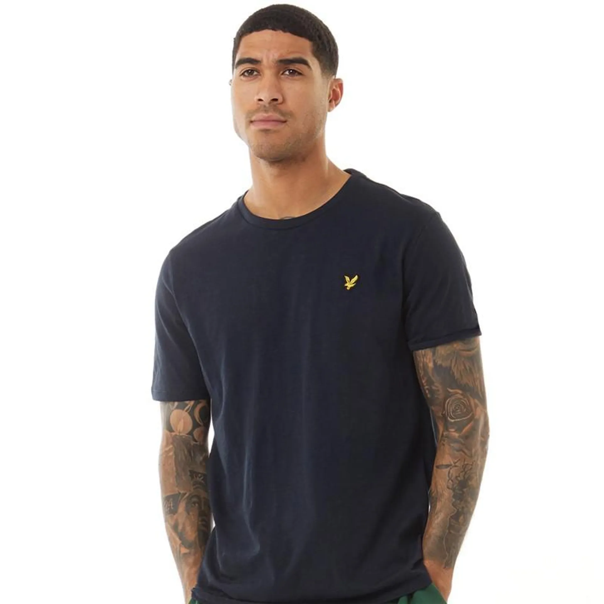 Lyle And Scott Vintage Mens Slub T-Shirt Dark Navy