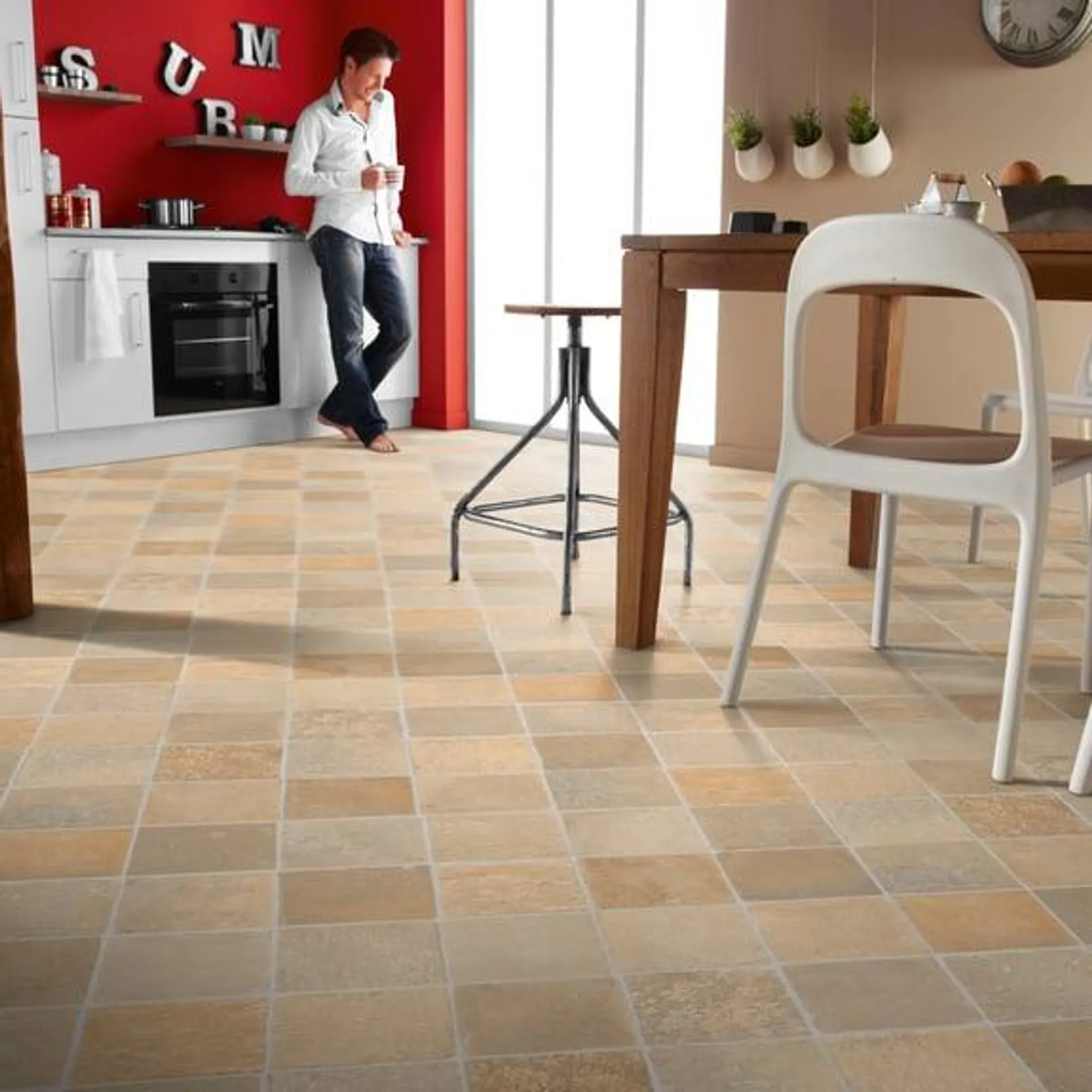 Rhino Classic Cottage Stone Beige/Grey Vinyl