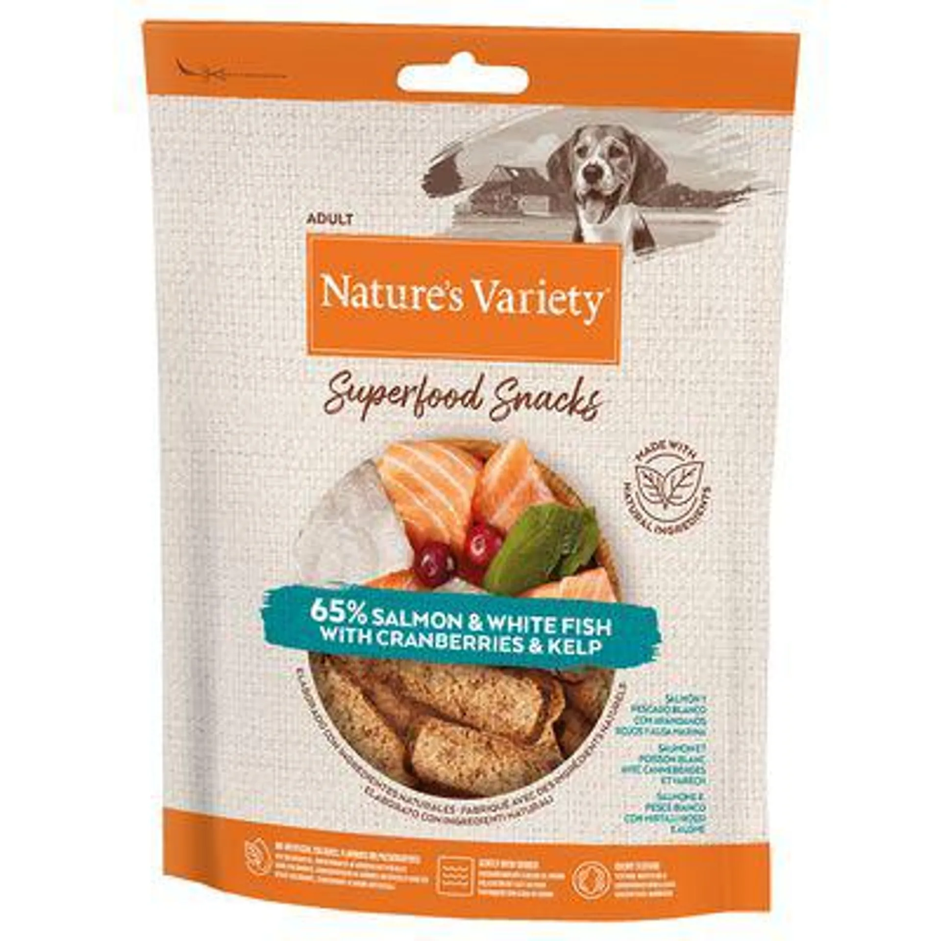 2 x 85g Nature's Variety Superfood Dog Snacks - 25% Off! *