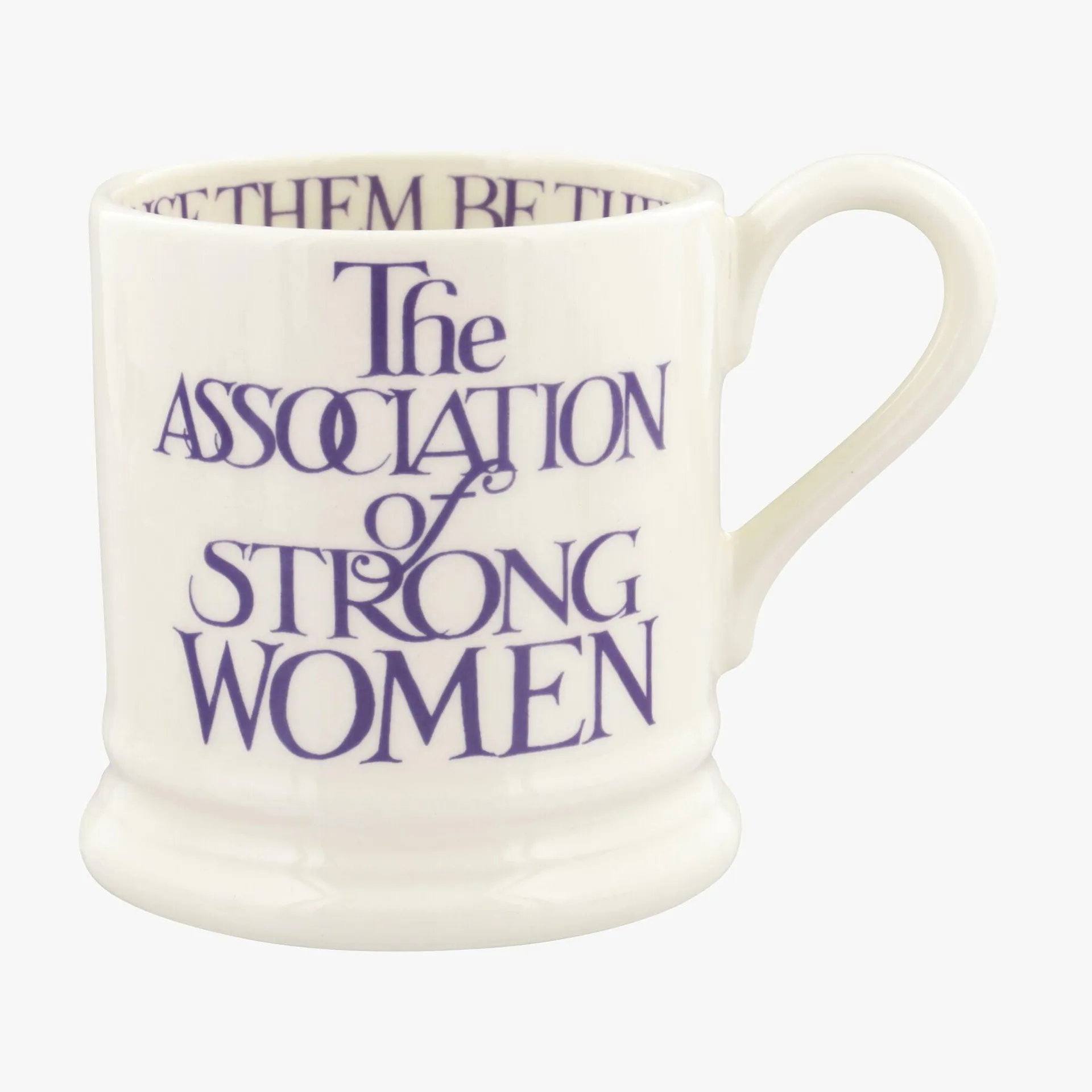 Purple Toast Strong Women 1/2 Pint Mug