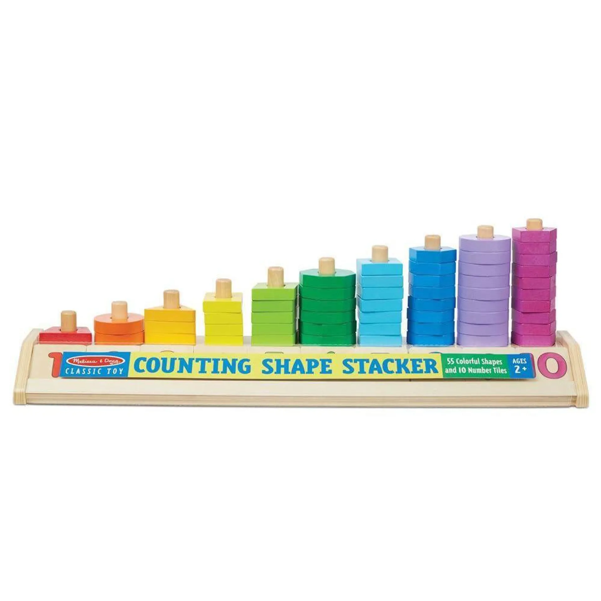 Melissa and Doug Counting Shape Stacker