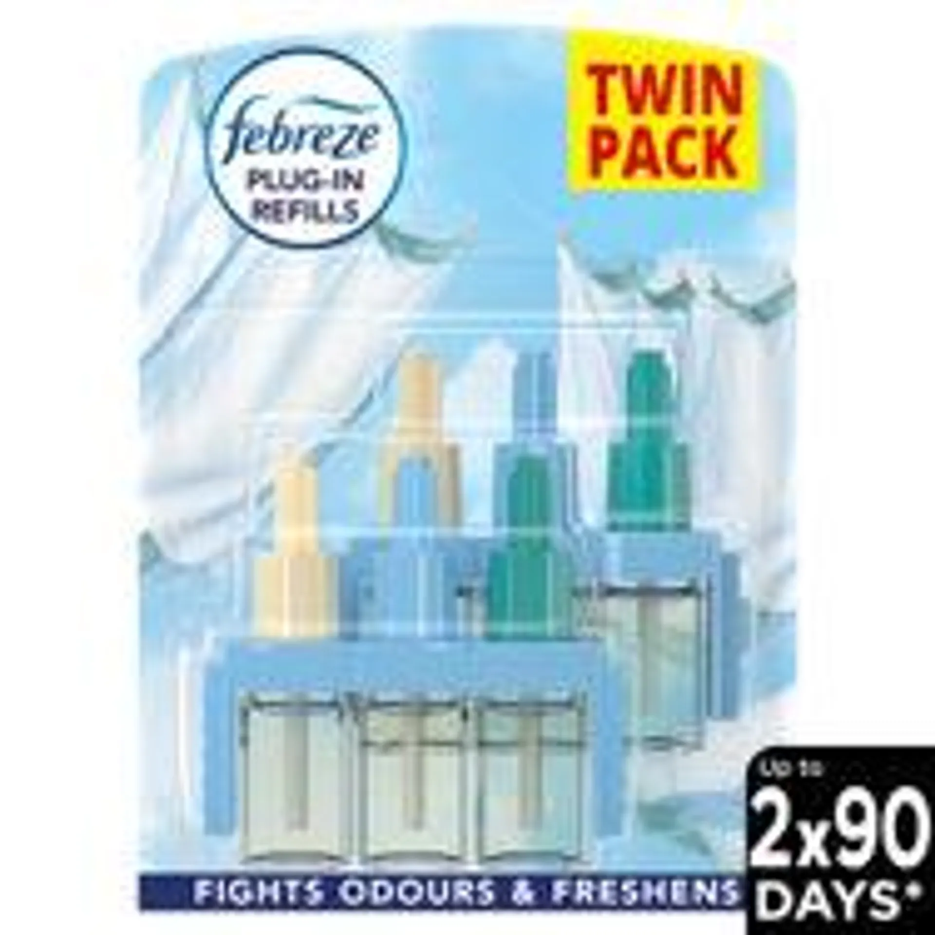 Febreze 3Volution Air Freshener Plug In Refill Fresh Linen Twin Pack, 2x20ML