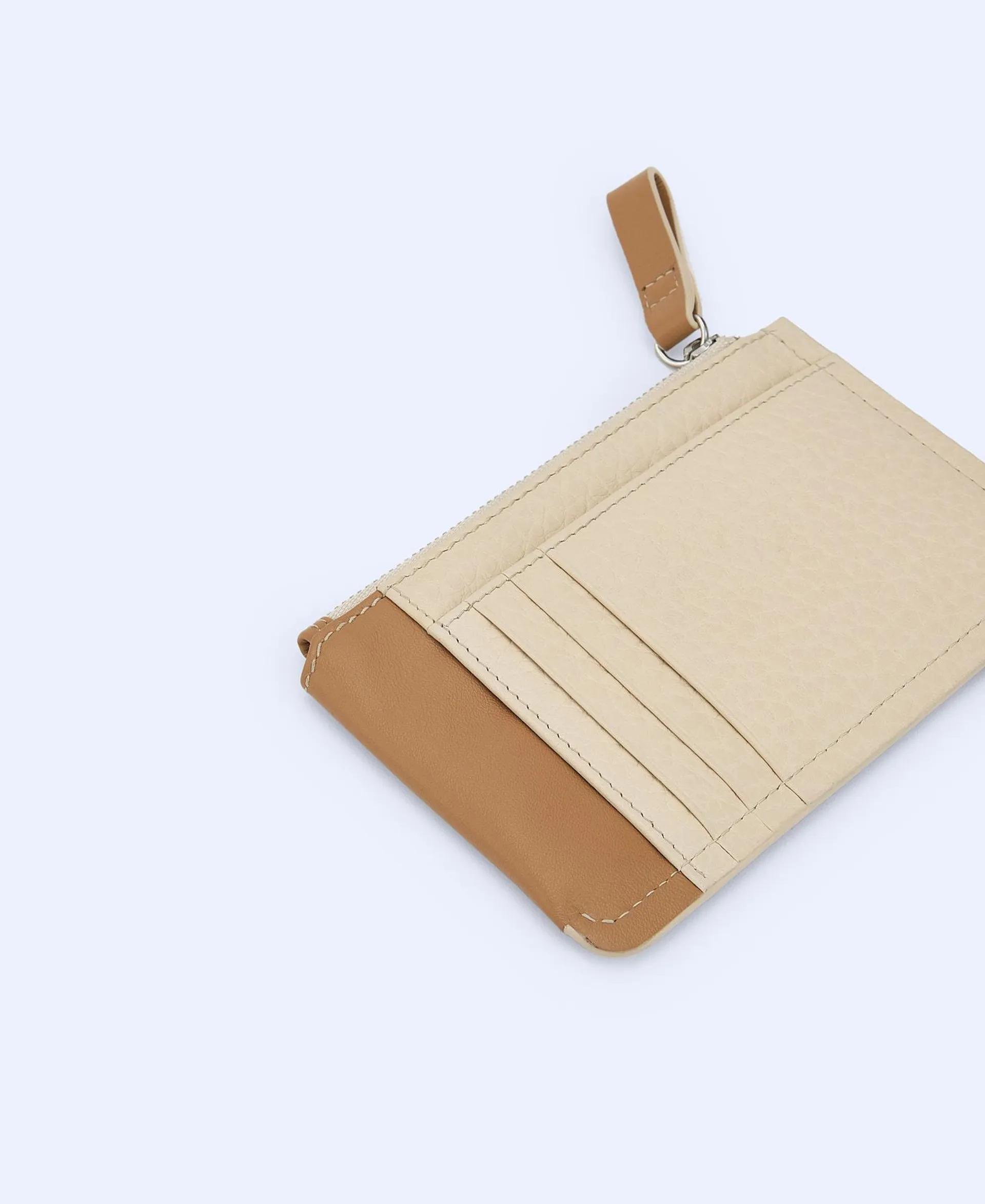 Nappa leather small card holder