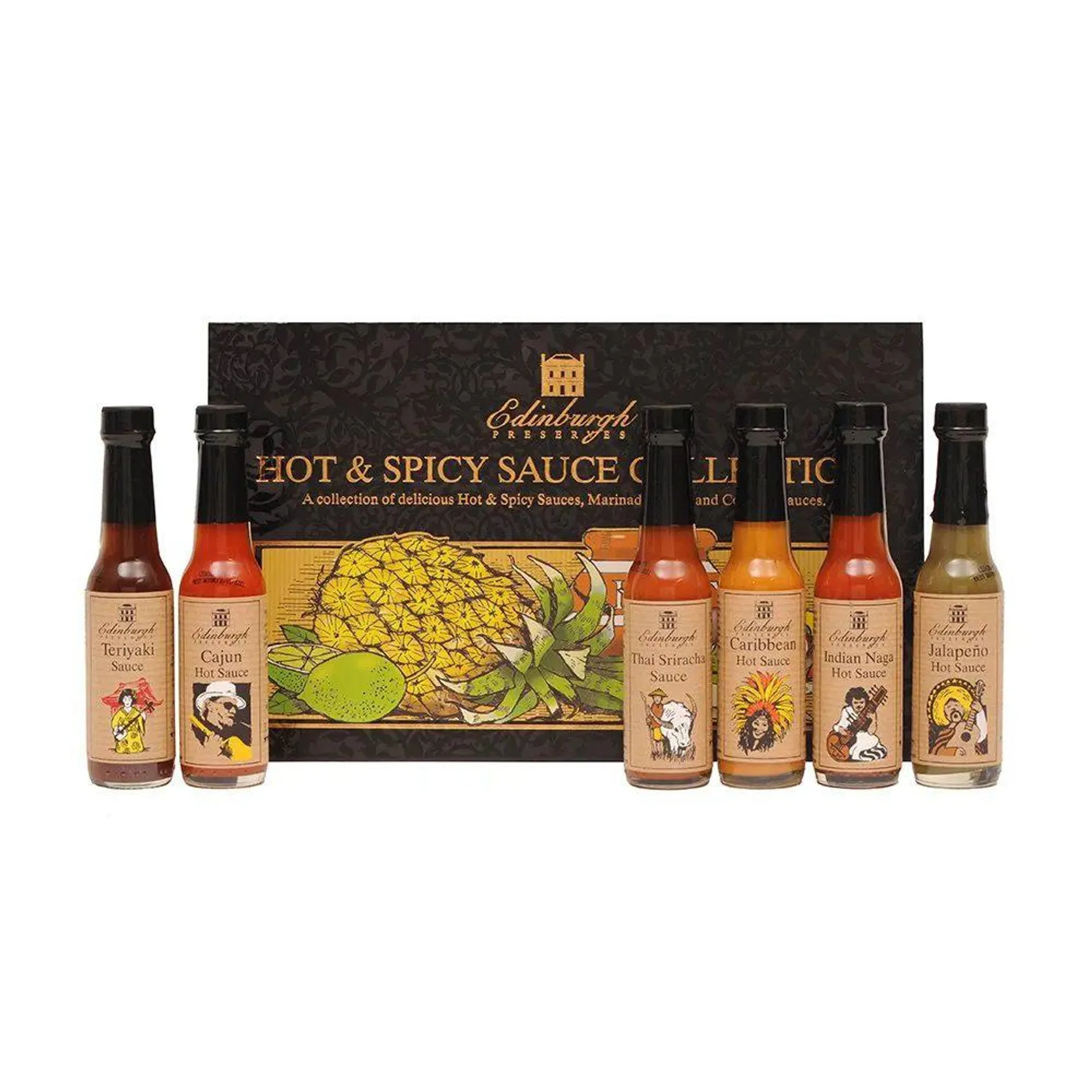 Edinburgh Preserves Hot & Spicy Sauces Gift Set