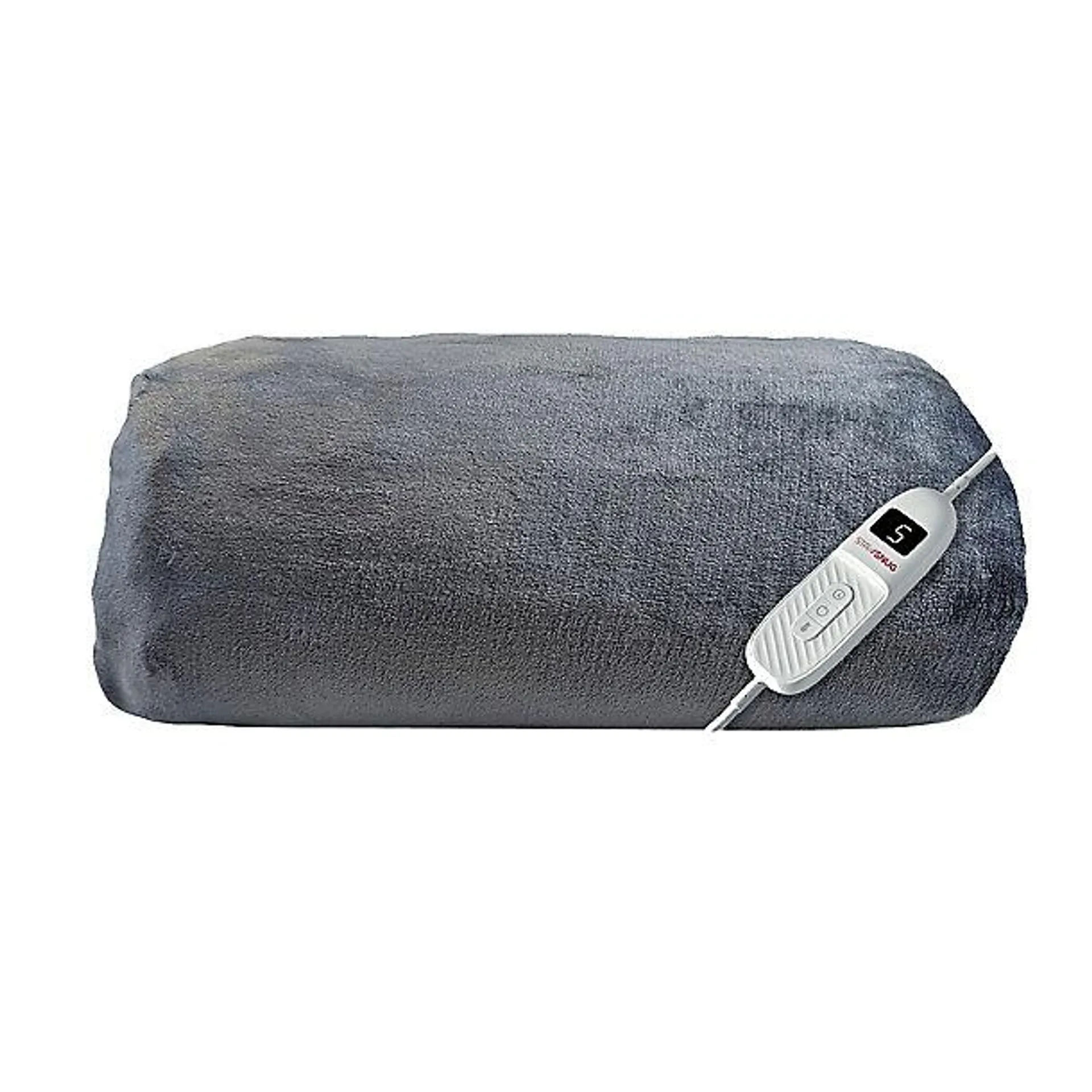 StaySnug Sherpa XL Heated Throw Charcoal