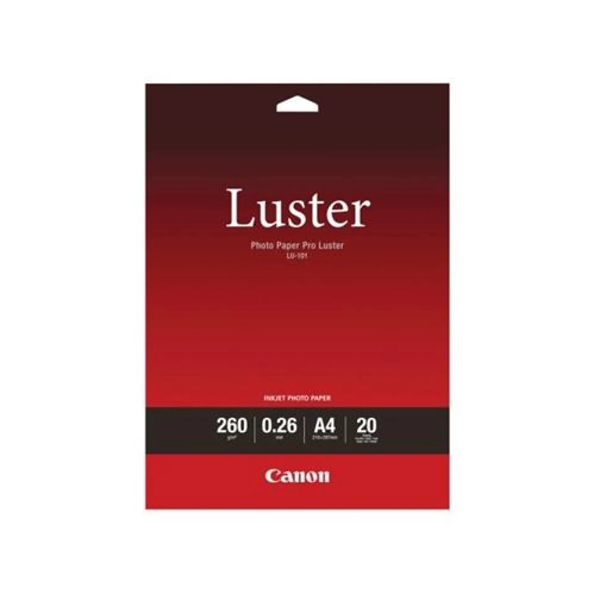 Canon A4 Pro Luster Photo Paper 260gsm (Pack of 20) 6211B006