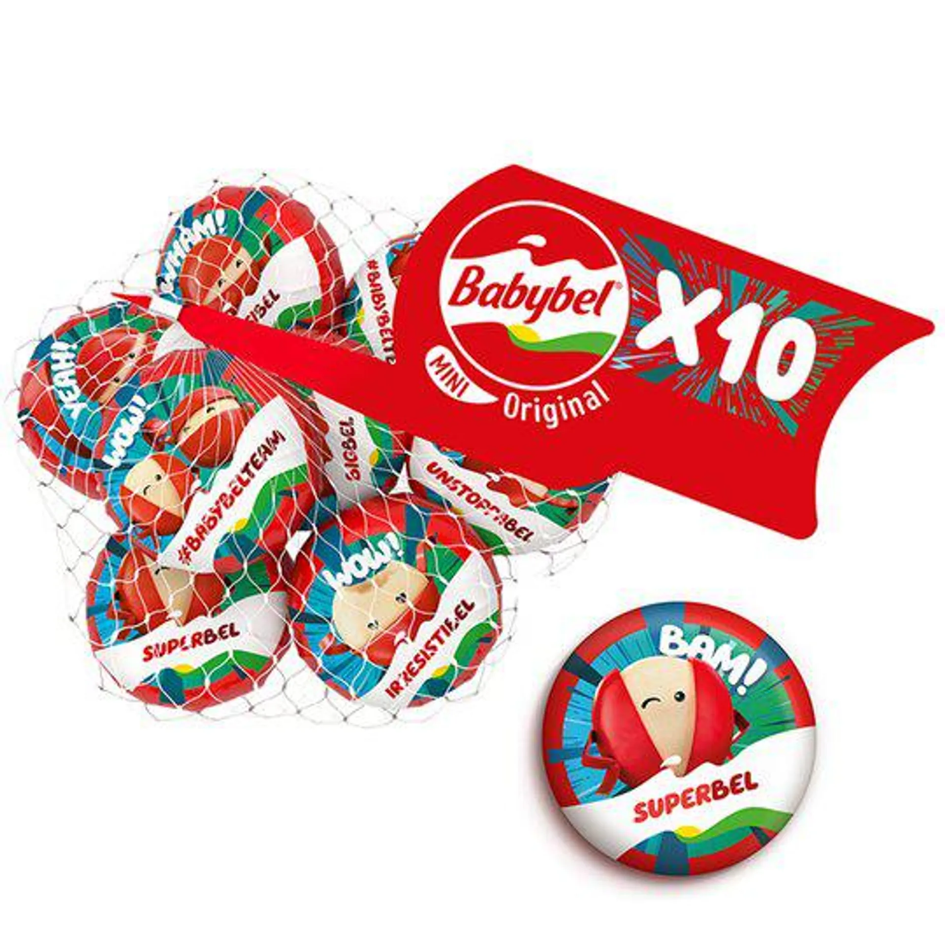 Mini Babybel Original Cheese Snacks 10X20g 200G