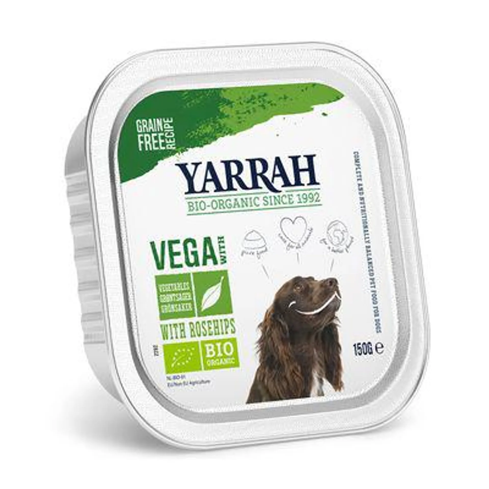 12 x 150g Yarrah Organic Wet Dog Food - 15% Off! *