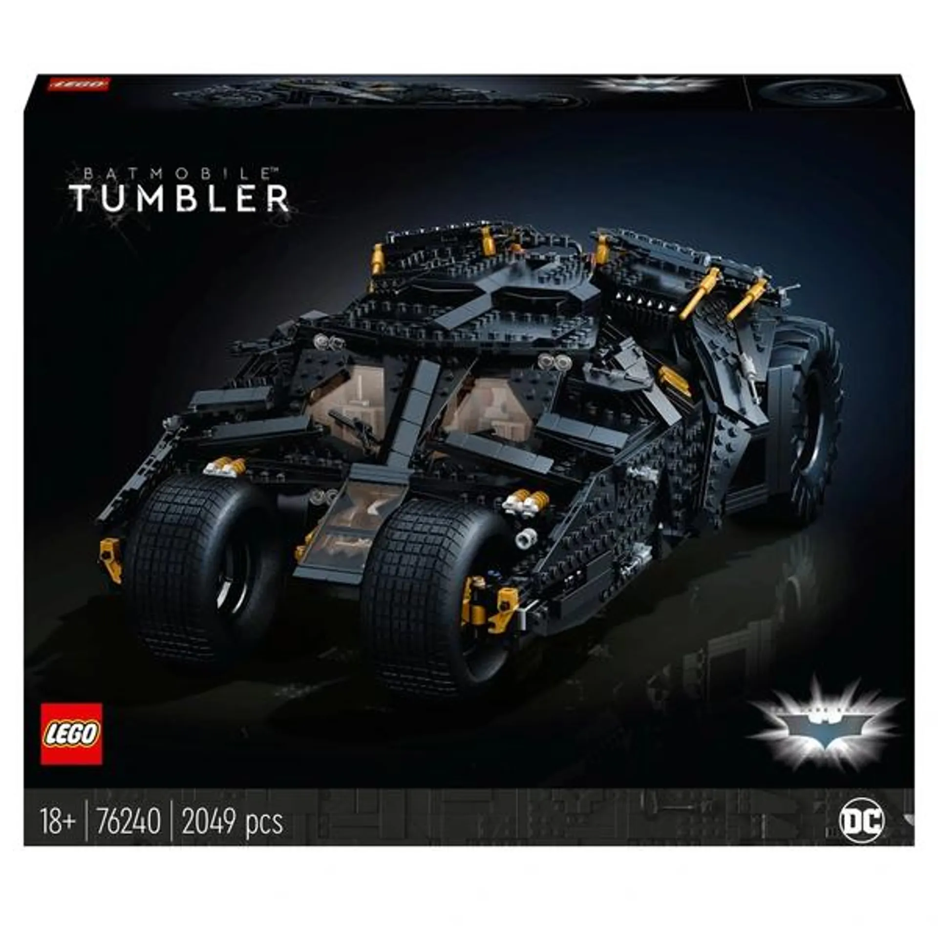 LEGO DC 76240 Batman Batmobile Tumbler Car Model for Adults