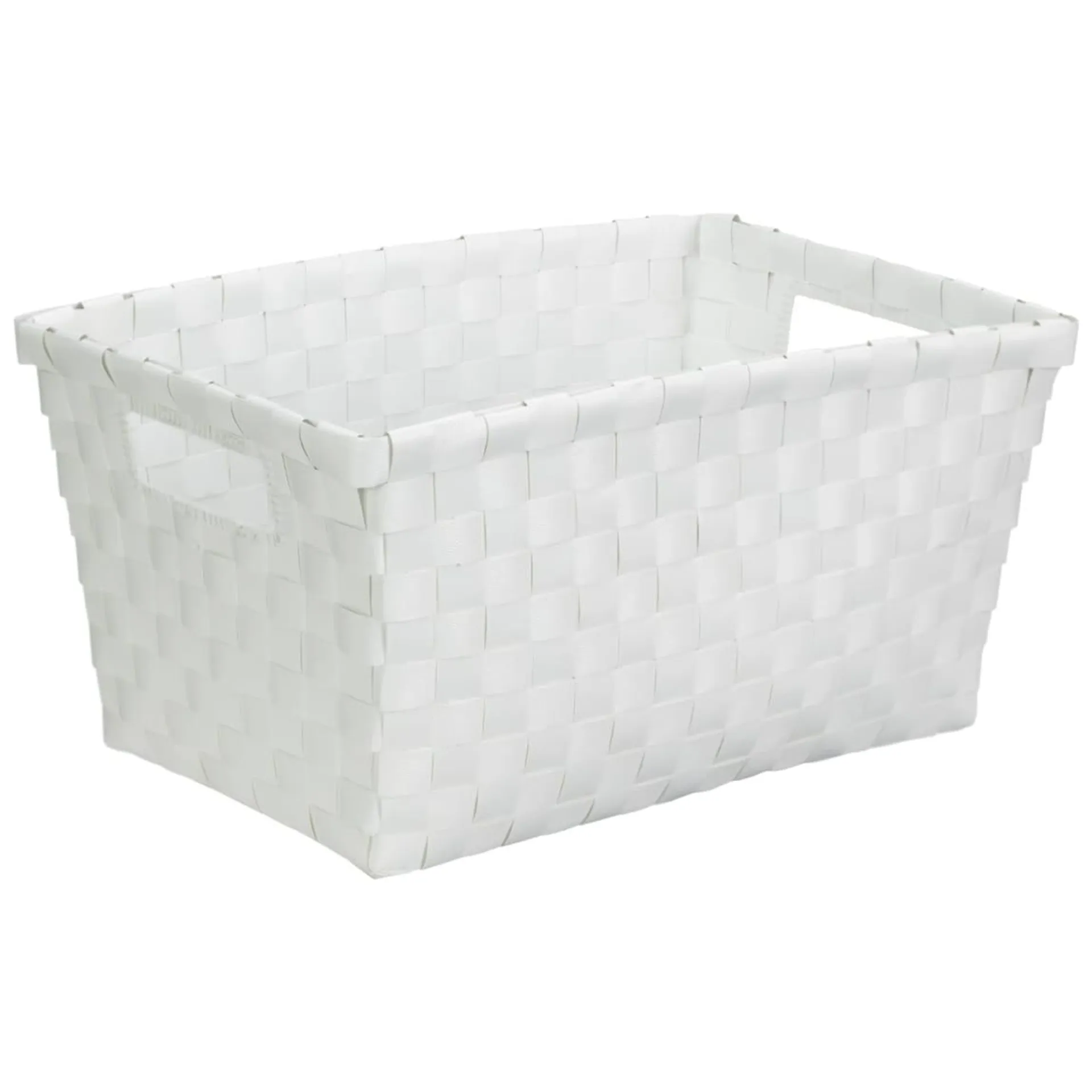 Small Rectangular Basket - White