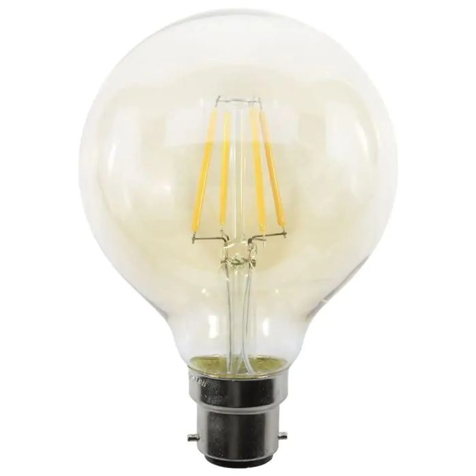4W LED BC B22 Vintage Filament Globe Bulb, Tinted