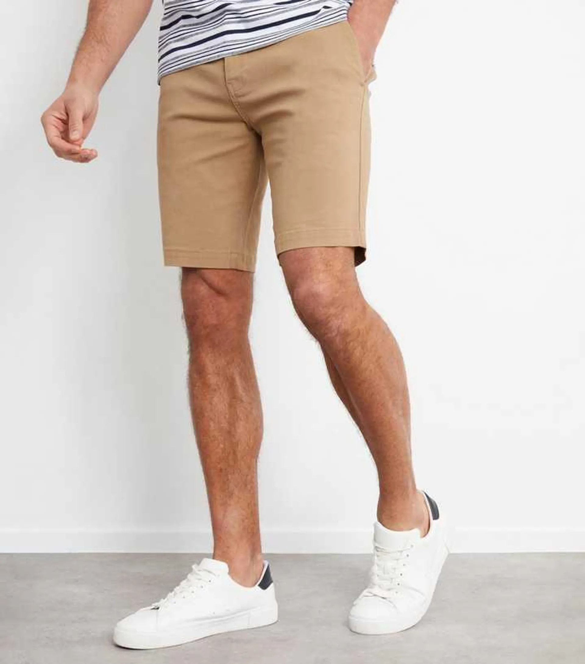 Threadbare Stone Chino Shorts