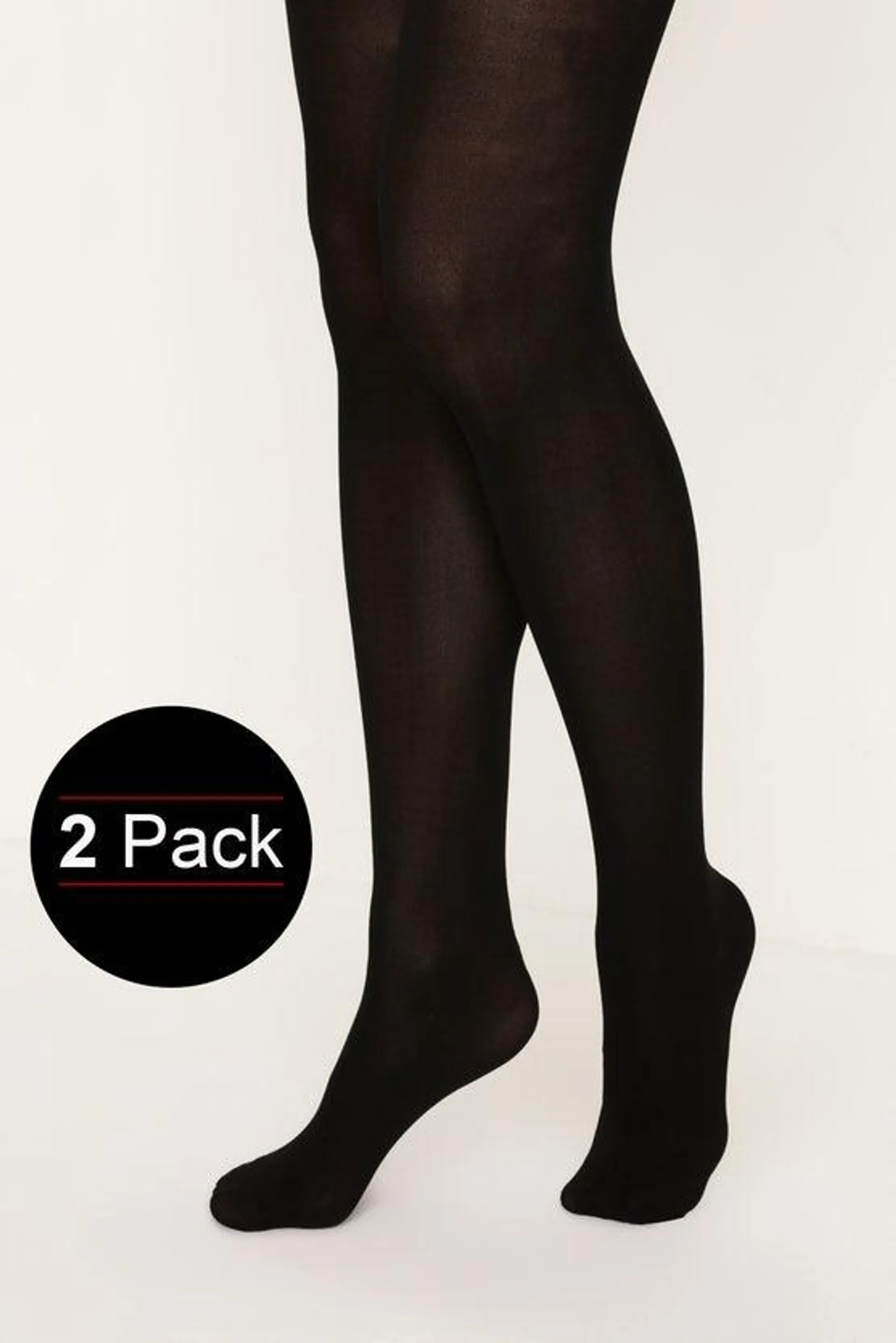 Black 60 Denier 2 Pack Tights