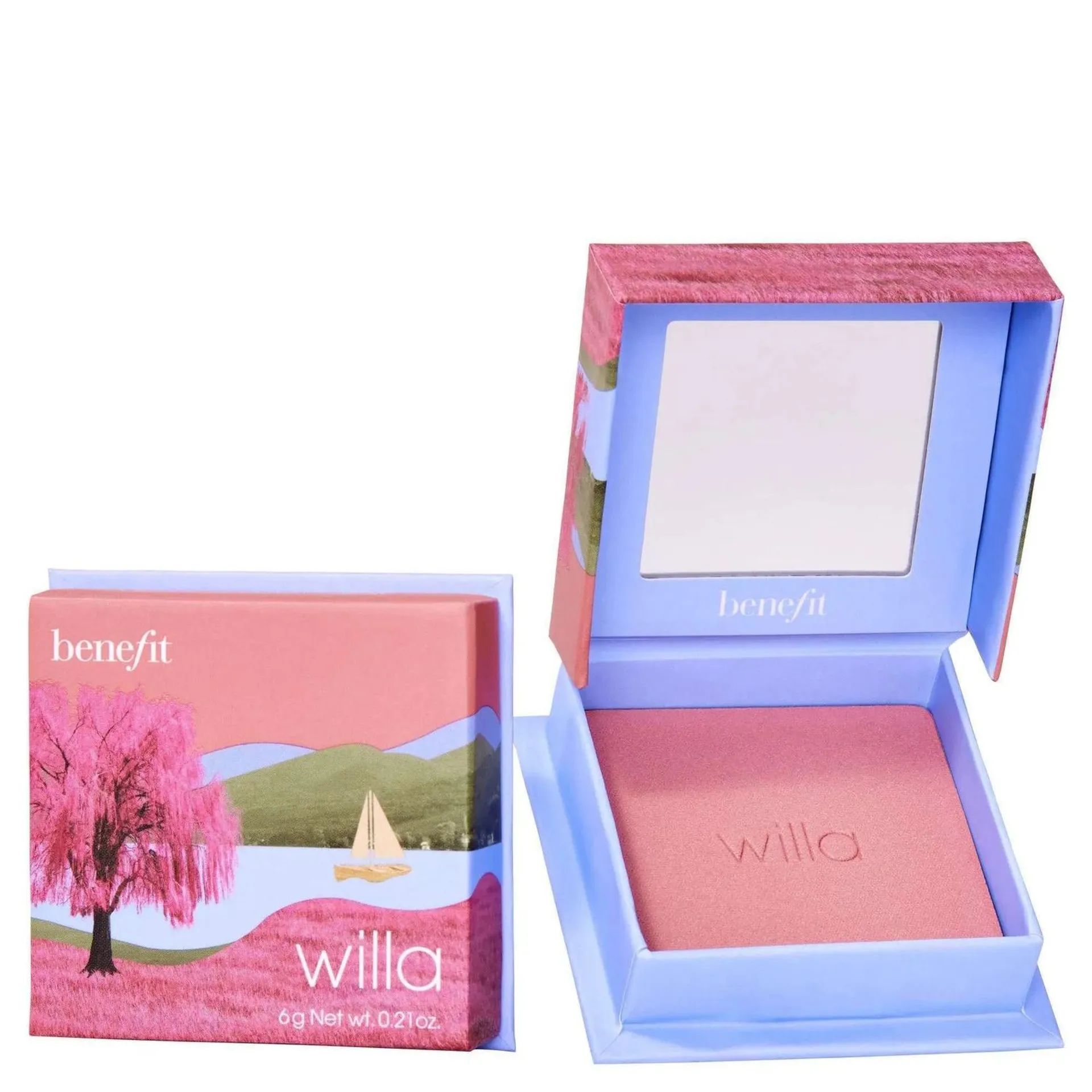 benefit Mini Willa Nude Blush Powder - Soft Neutral-Rose 2.5g