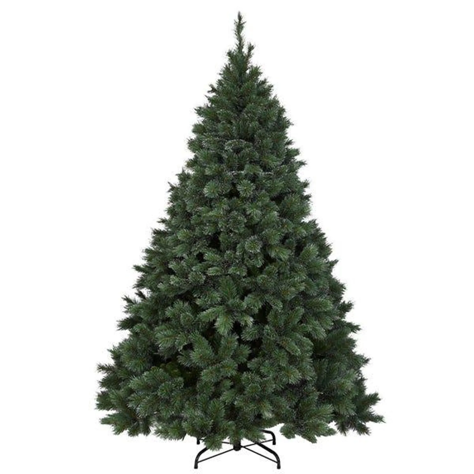 6ft Frosted Ontario Pine Hinged Christmas Tree