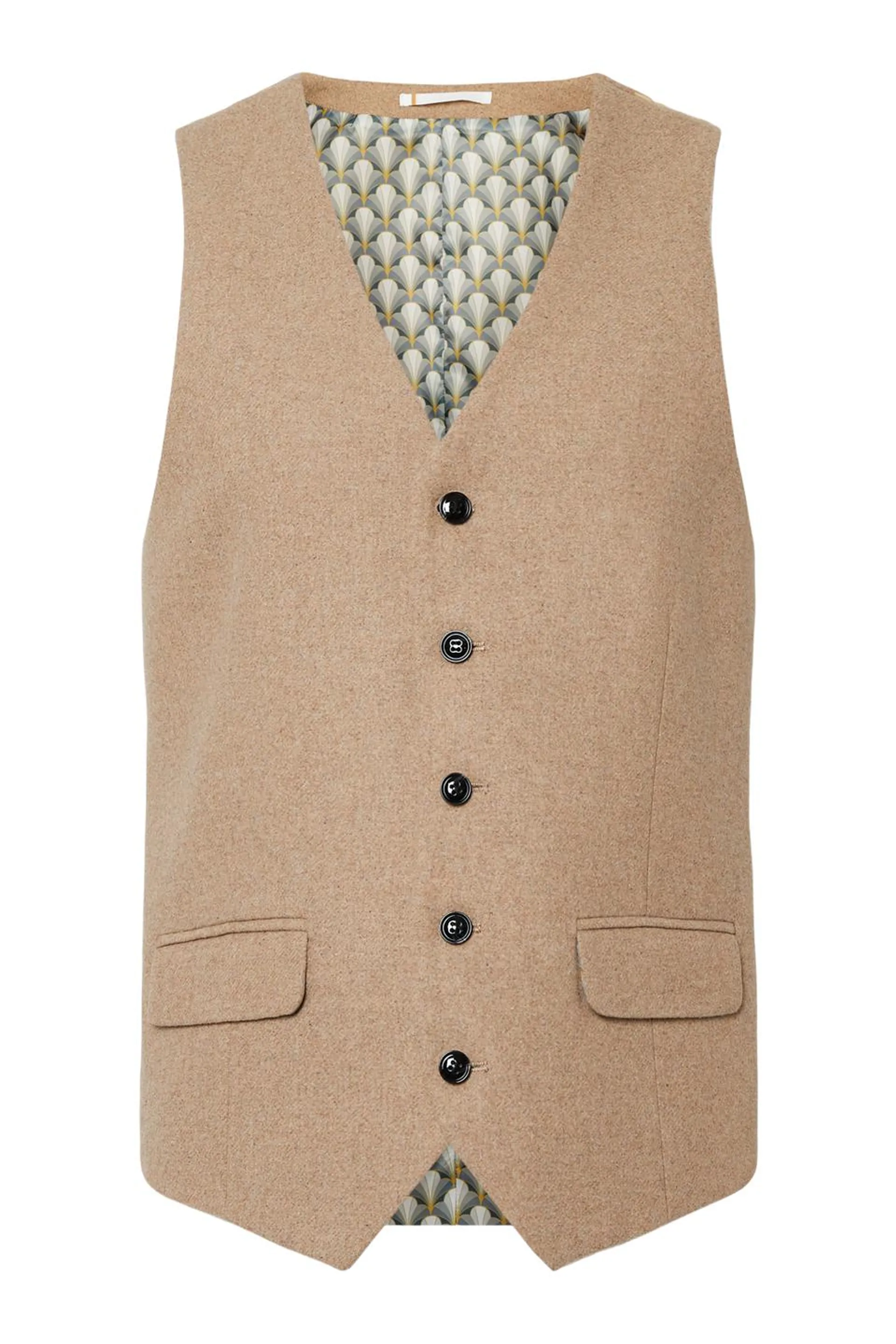 Neutral Tweed Waistcoat