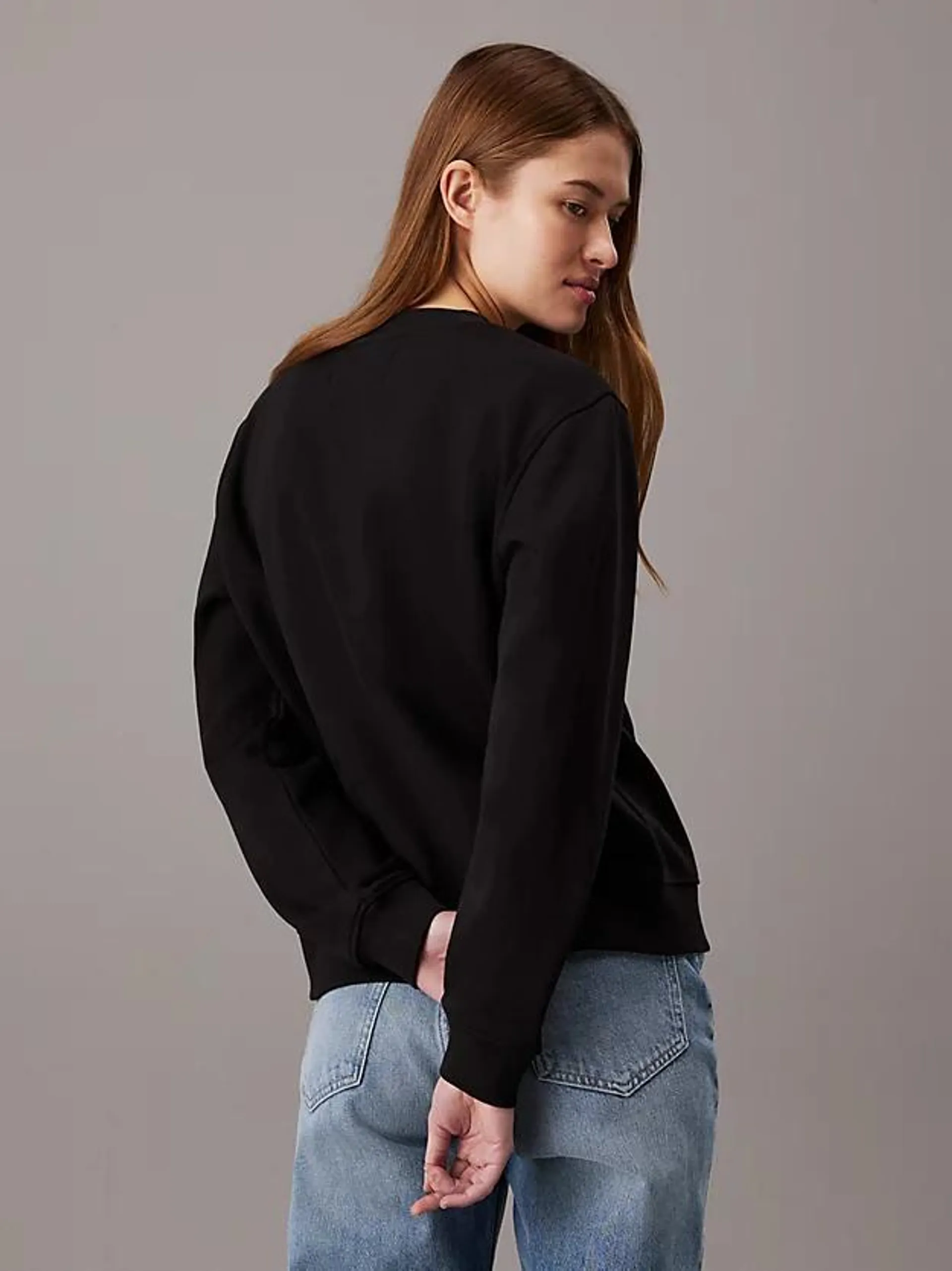 Cotton Blend Fleece Sweatshirt