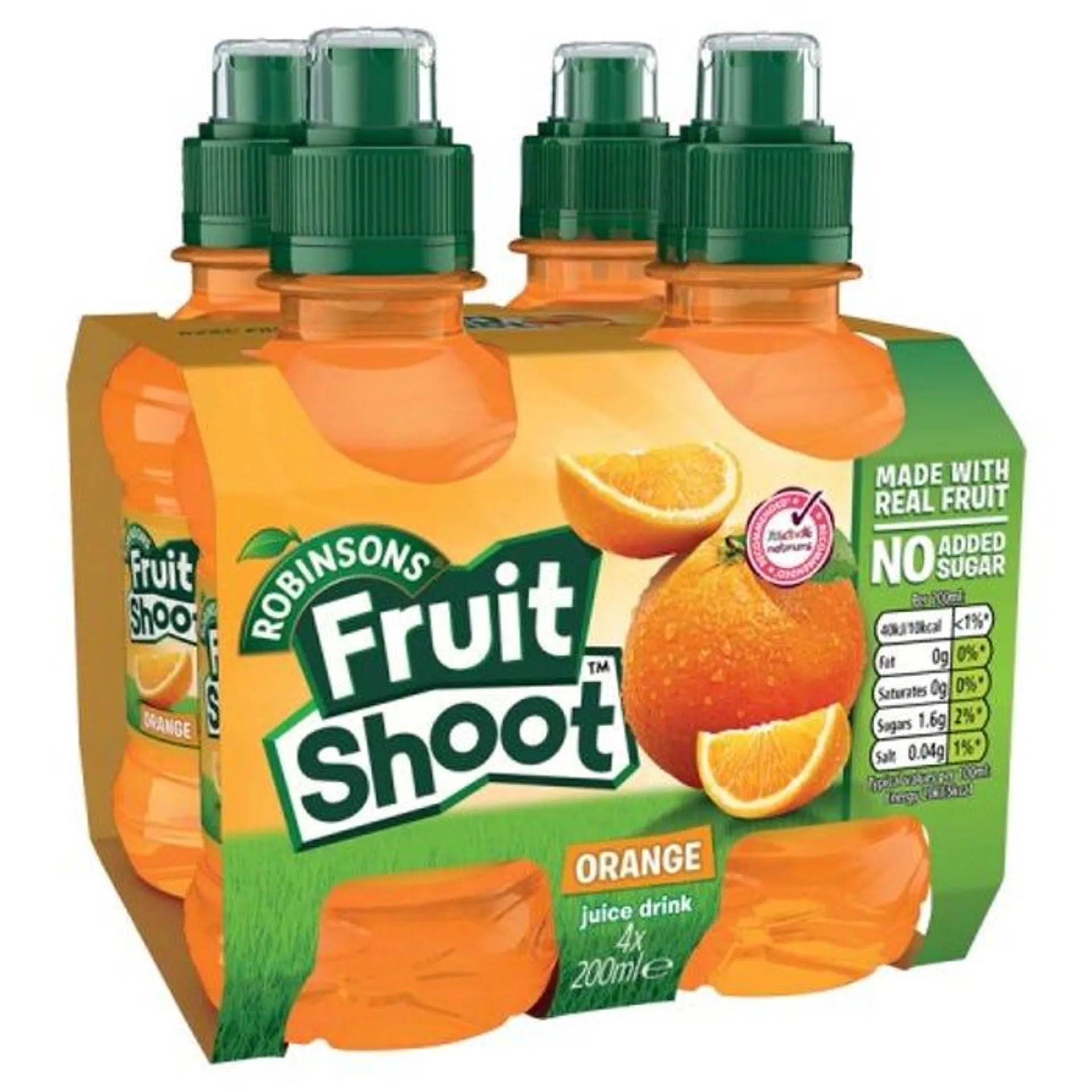 Robinsons Fruit Shoot Orange 4 x 200ml